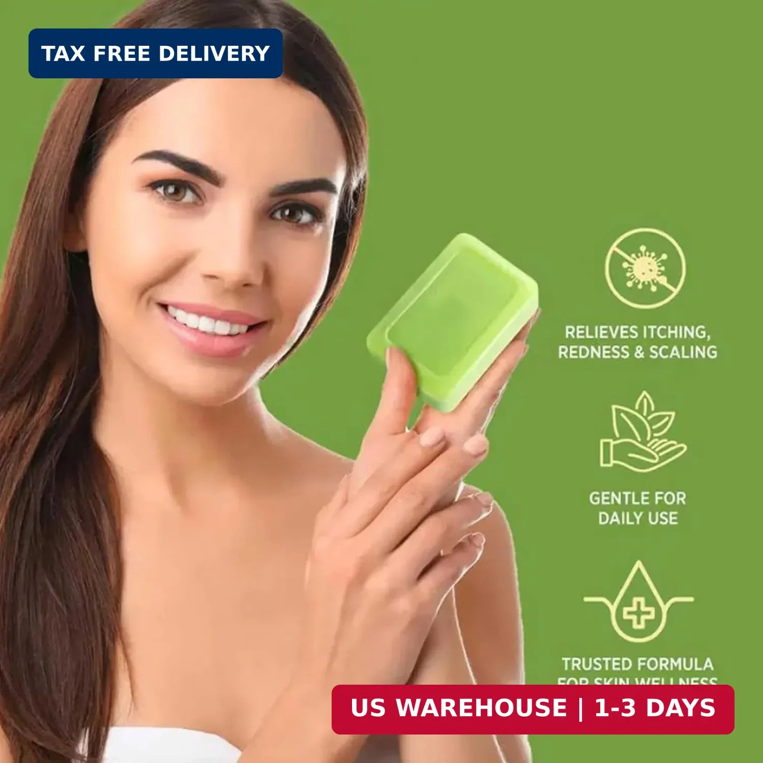 Tea Tree Soap, Relief Soap Bar Infused with Tea Tree Oil, Natural Foot & Body So