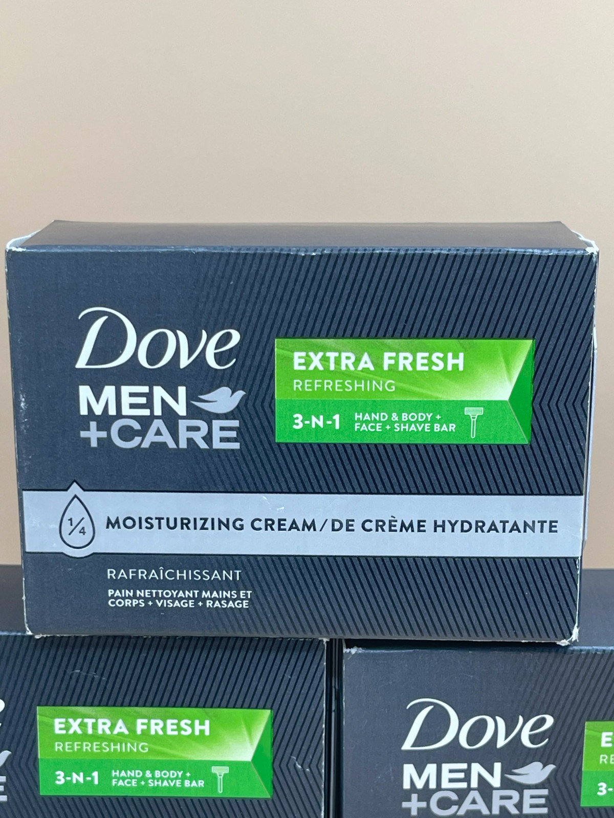DOVE MEN + CARE Bar 3 in 1 Cleanser for Body Face and Shaving 3.75 oz 5 Bars