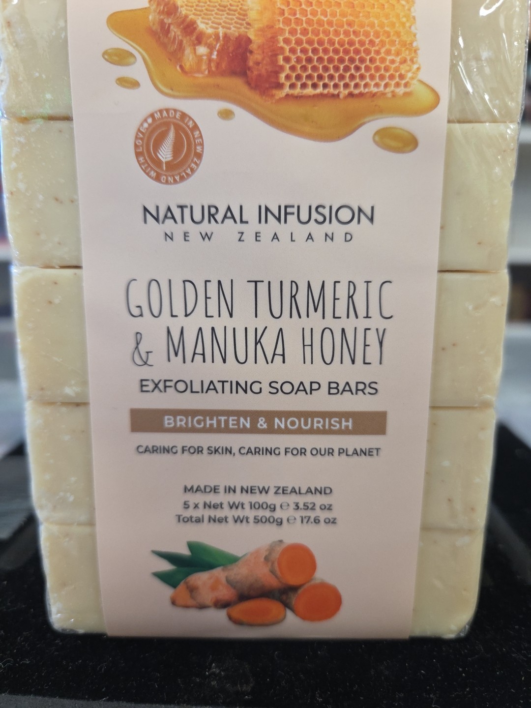 Natural Infusion New Zealand Exfoliating Golden TURMERIC & Manuka Honey