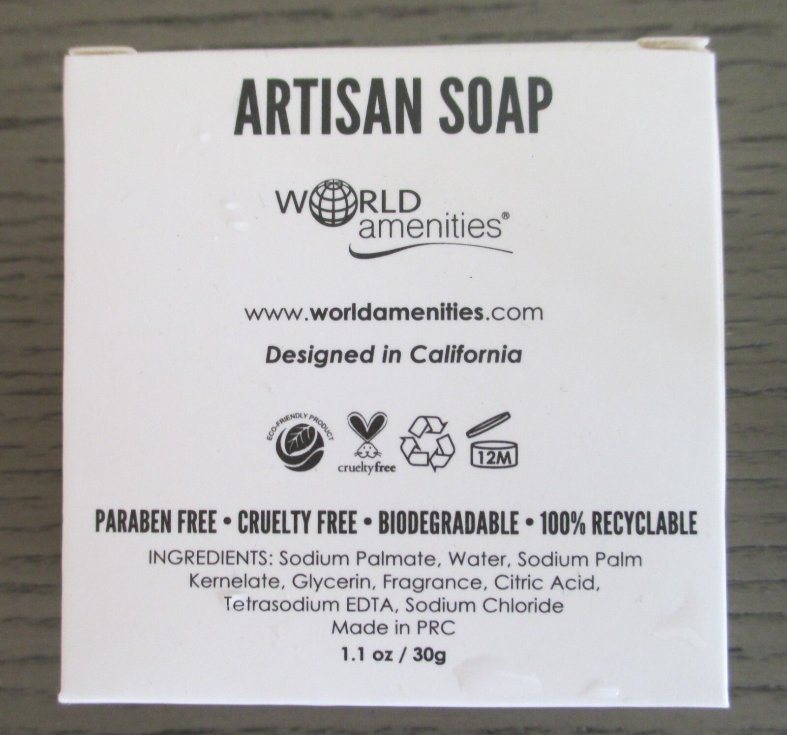 **4-12 Bars** World Amenities Est. Artisan Soap Grapefruit Bergamot 1.1 oz bars