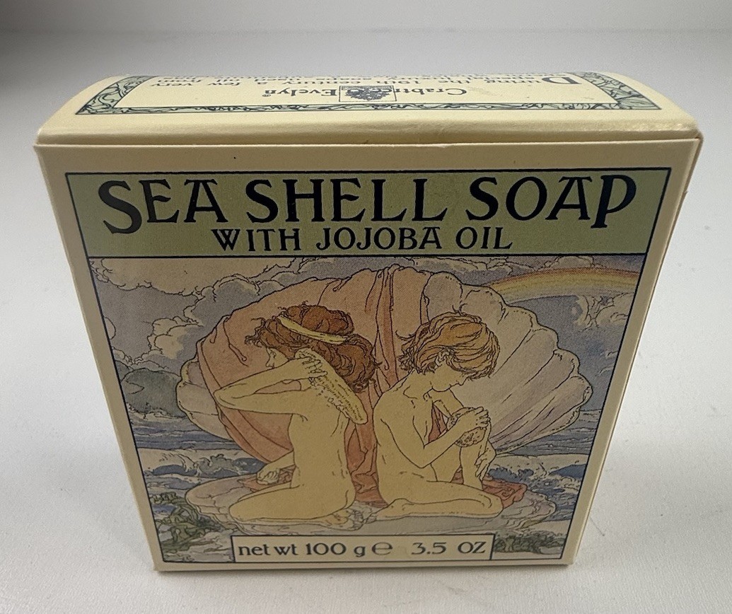 Vintage 1978 Crabtree & Evelyn London Sea Shell Soap with Jojoba Oil 3.5