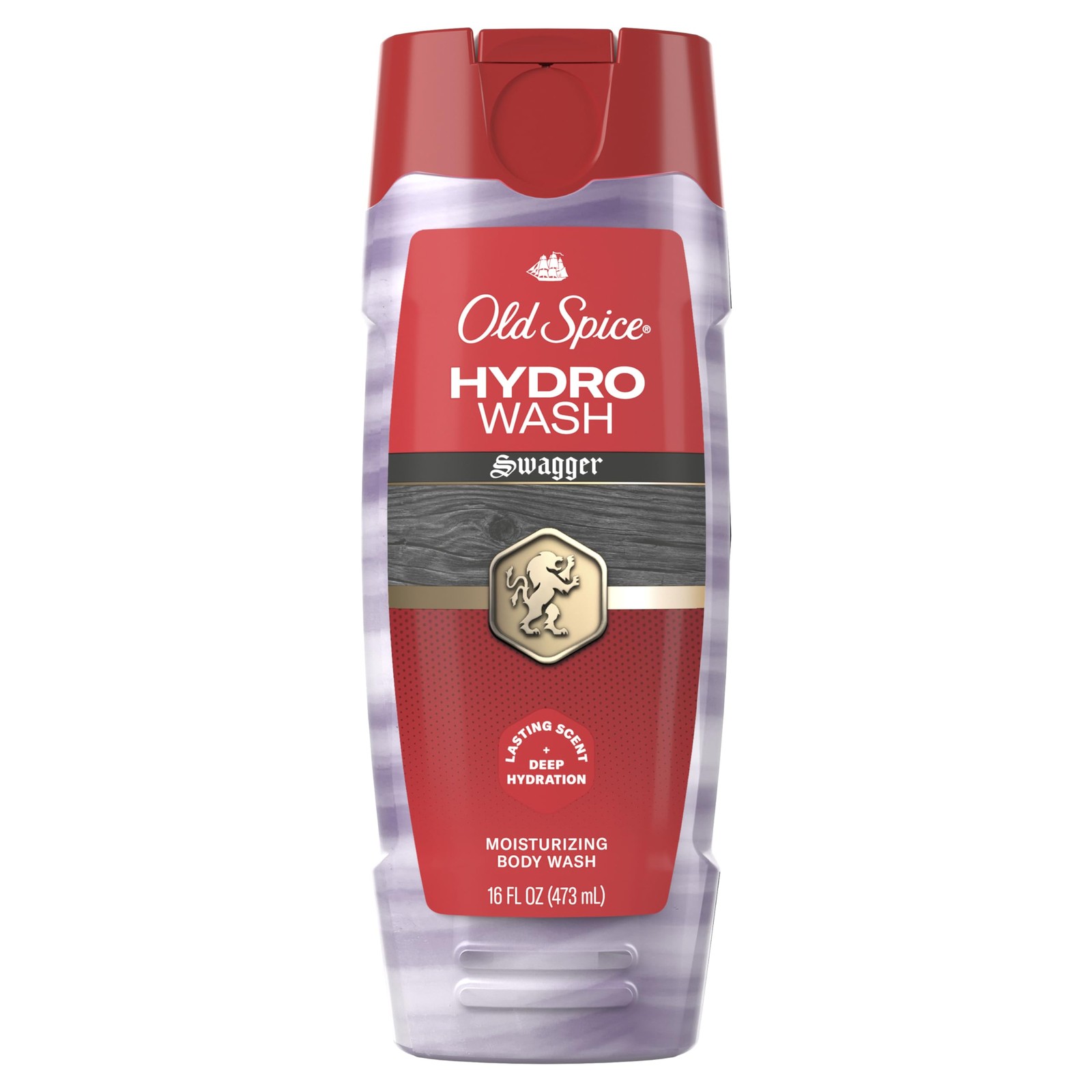 Old Spice Moisturizing Body Wash for Men, Hydro 16 Fl Oz (Pack of 1), RED