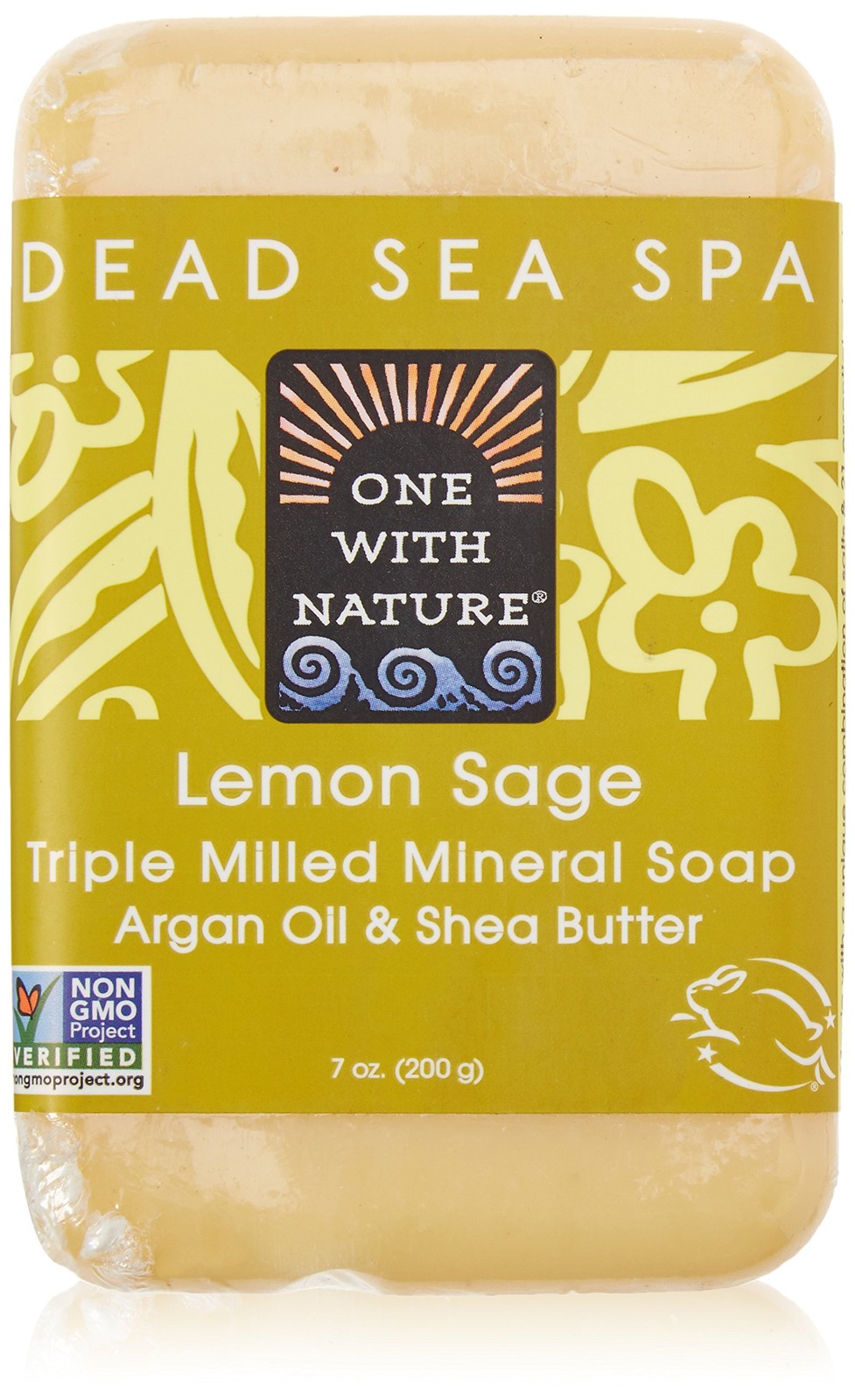 Dead Sea Minerals Soap with Argan Oil and Shea Butter 7oz Natural Cleansing Bar