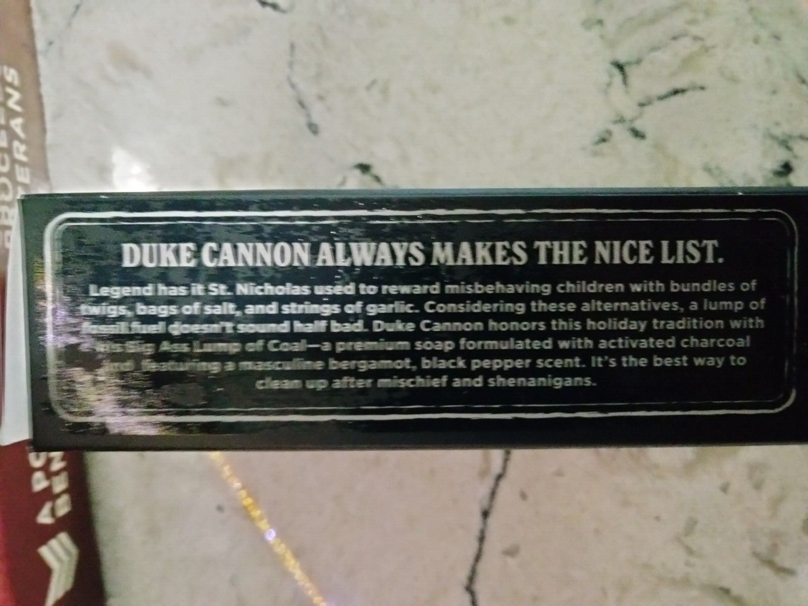 Duke Cannon Supply Co. Lump of Coal Big Ass Brick Bar Soap 10 oz