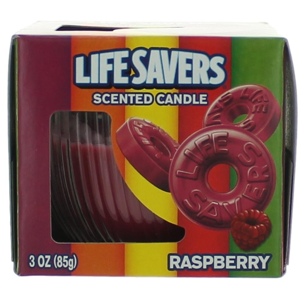 Life Savers Scented Candle 3 oz Jar – Raspberry