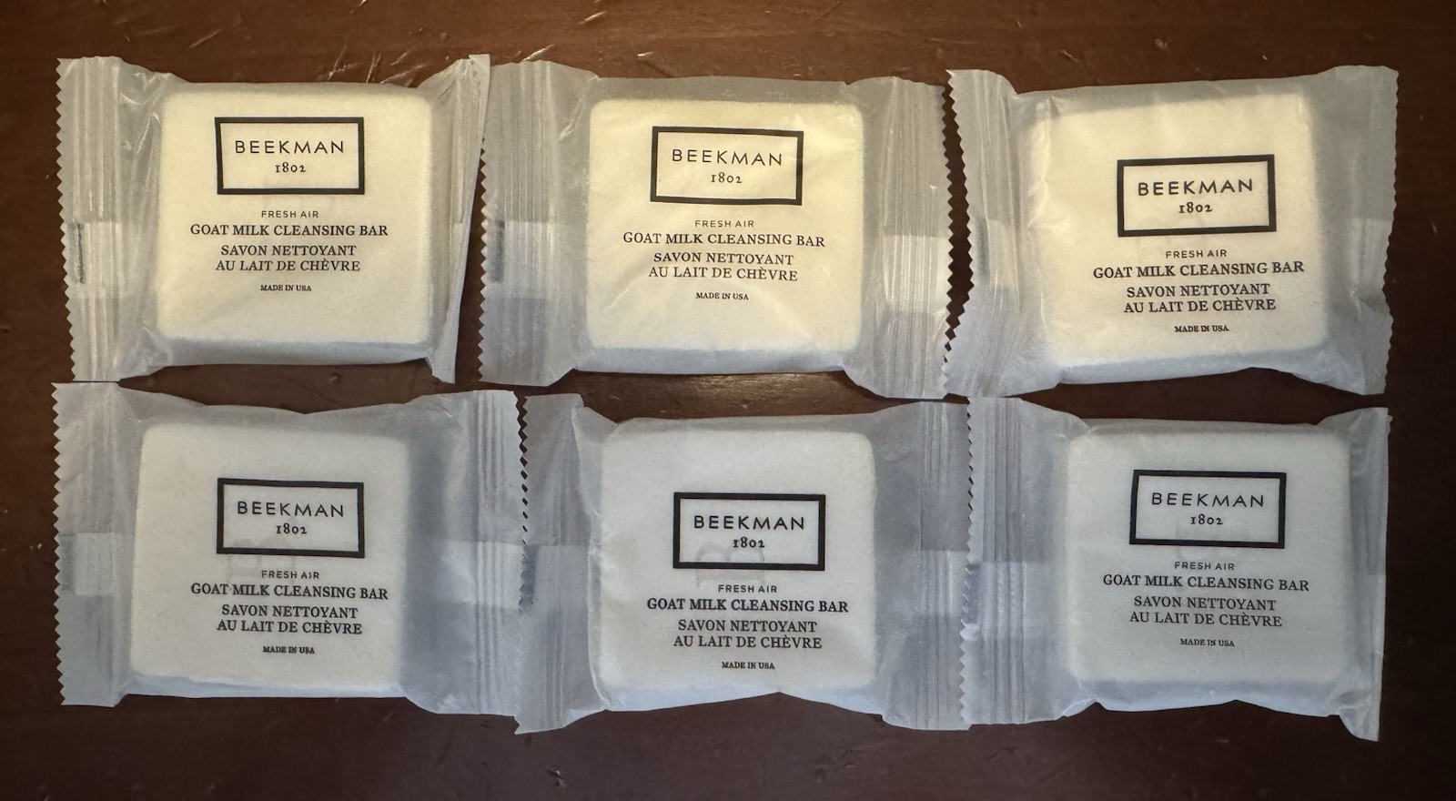 6 PACK BEEKMAN 1802 FRESH AIR GOAT MILK CLEANSING BAR 1 oz Free-parabens