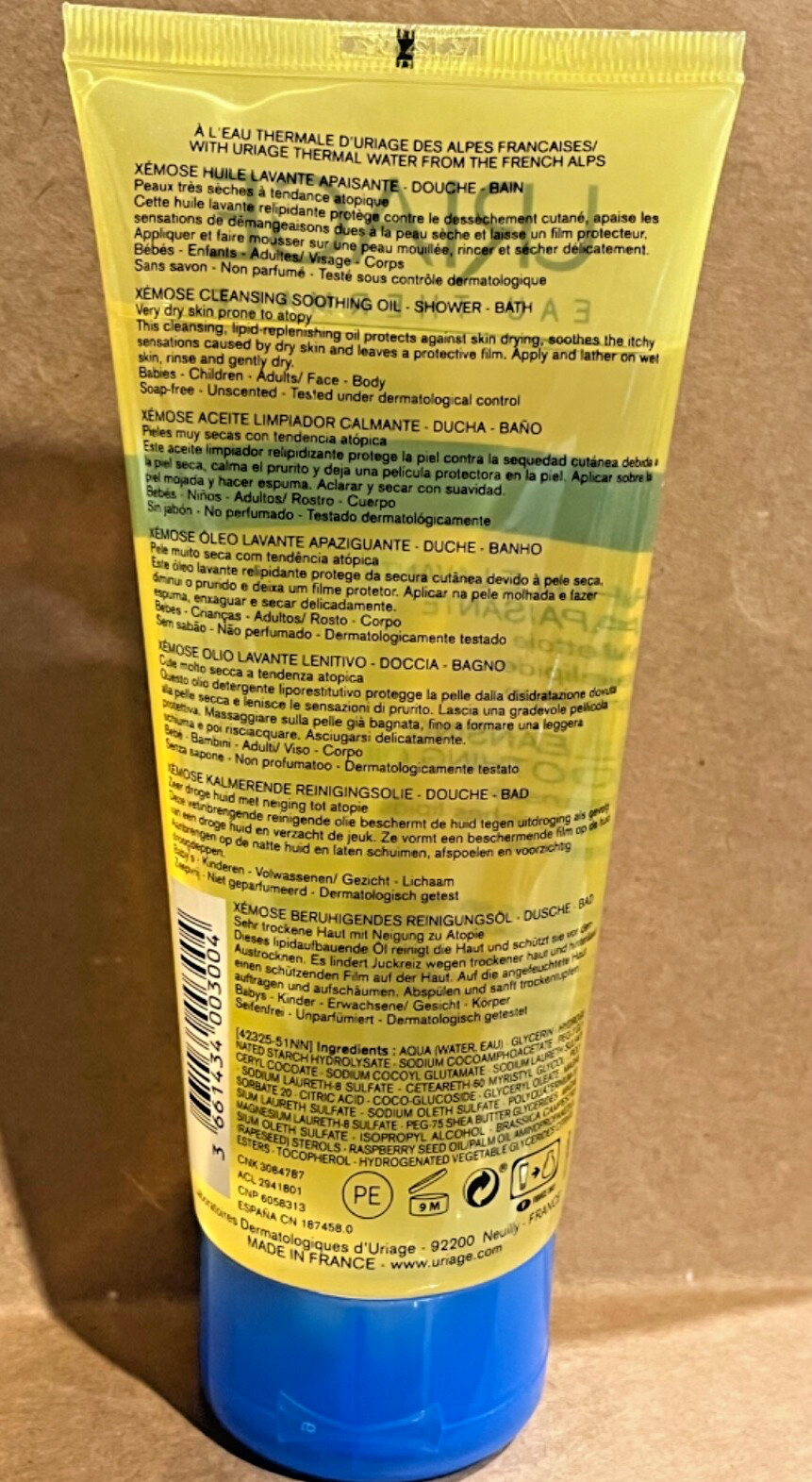 New Uriage Cleansing Oil 200ML For Body Face Sensitive Skin Exp 2027
