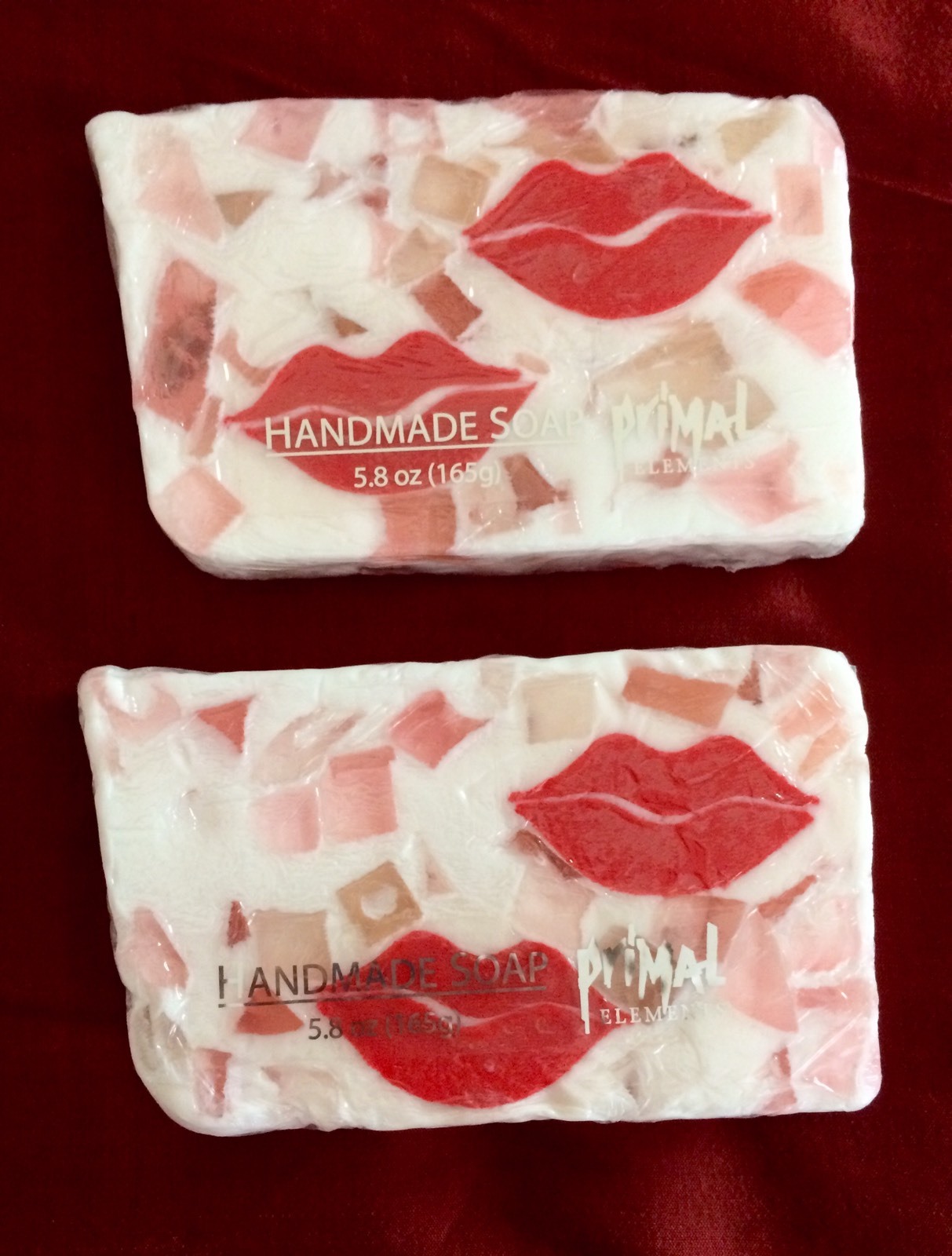 Primal Elements Valentine’s Day Soap 5.8 Oz Lot (2) NEW NIP Strawberry Fragrance