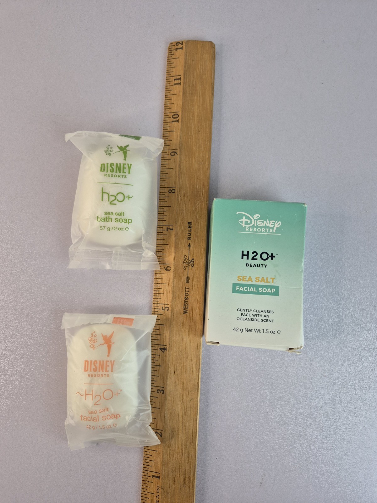 Disney Resorts H2O Beauty Sea Salt Bath Facial Soap Hotel Samples Lot 3 Sealed