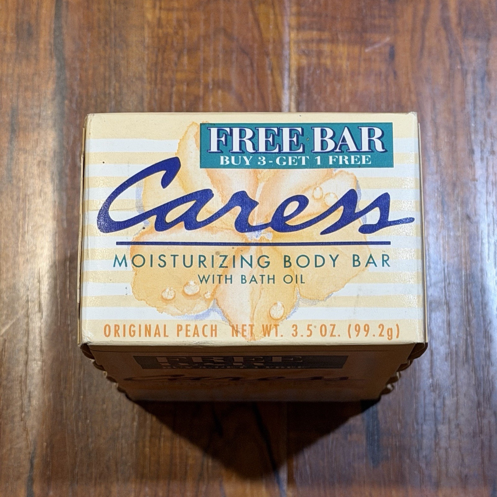 Vintage 4-Pack 1995 Caress 3.5 Oz Bath Oil Body Bars Original Peach Soap – NOS