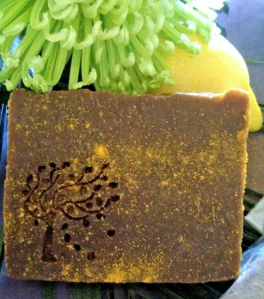 Luxury handmade stimulating solid hair/body shampoo with Turmeric,Honey,Ginger