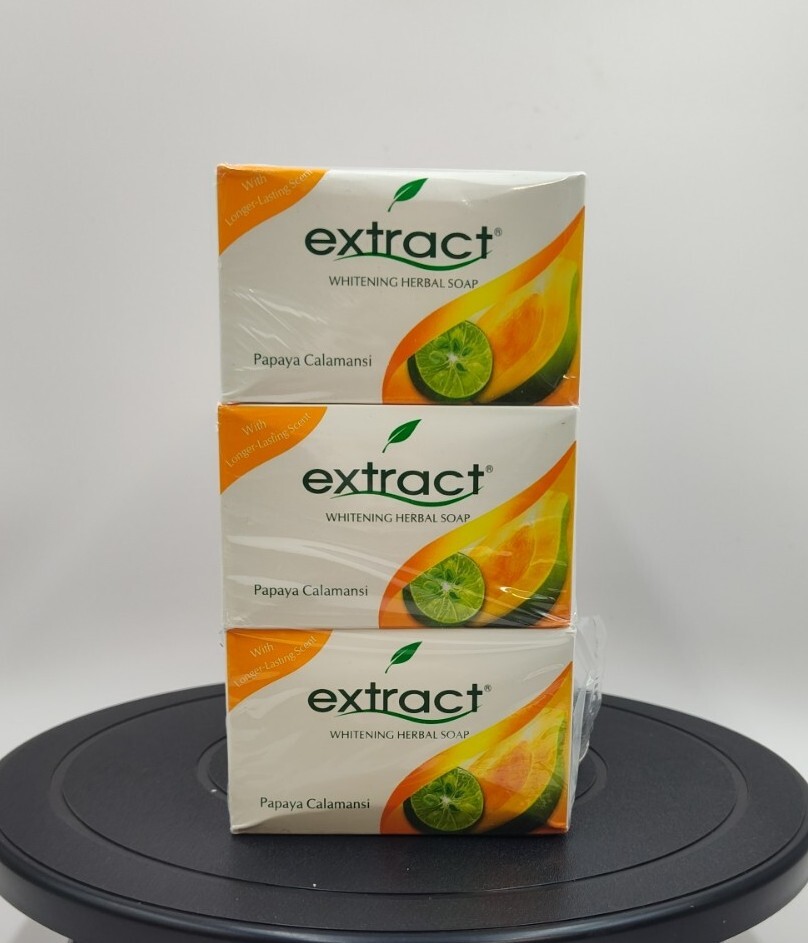 12 pcs Extract Papaya Original Whitening Herbal Soap 12 x 125g