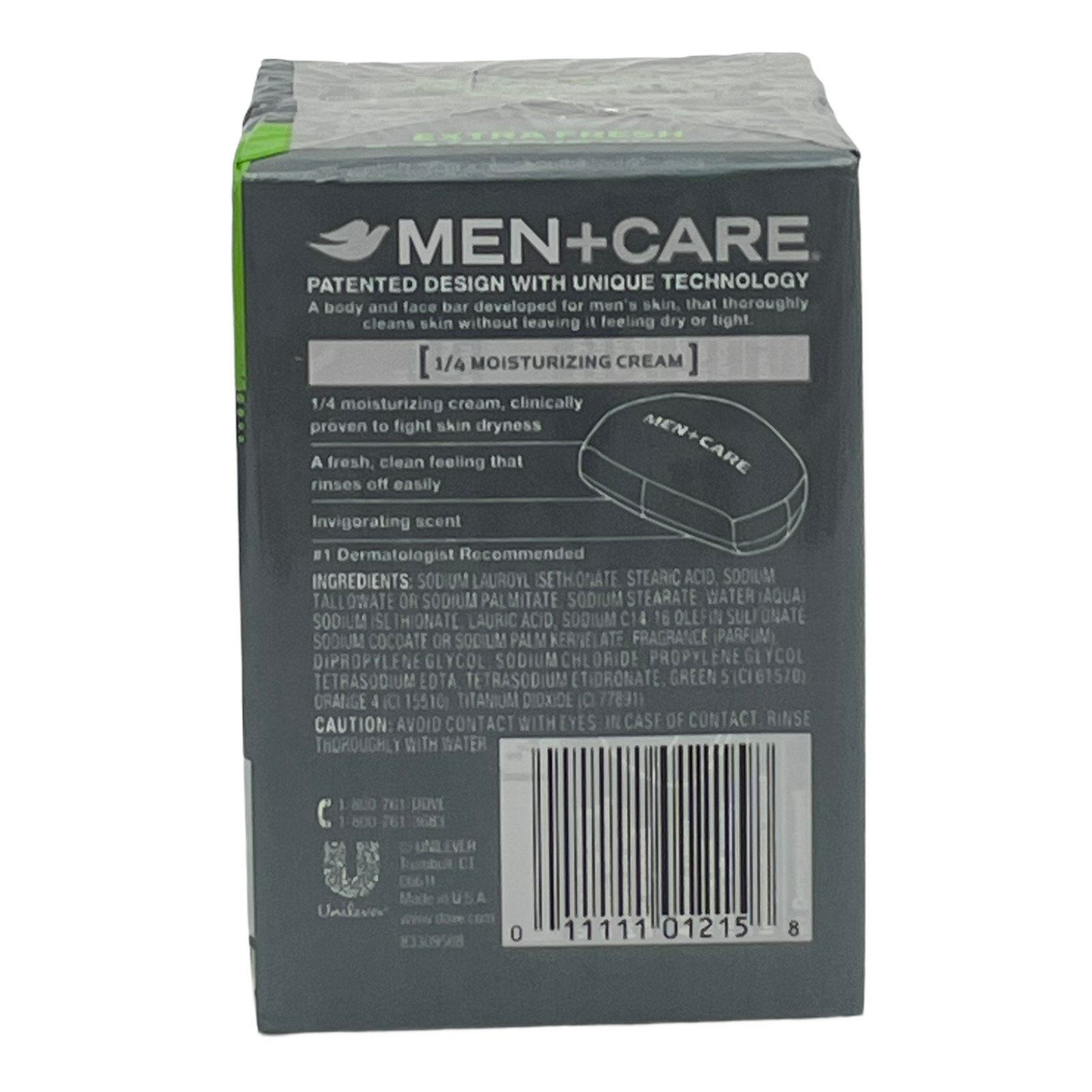 Dove Men Care Extra Fresh Body Face 6 Bars Soap 4 oz Bar ¼ Moisturizing Cream