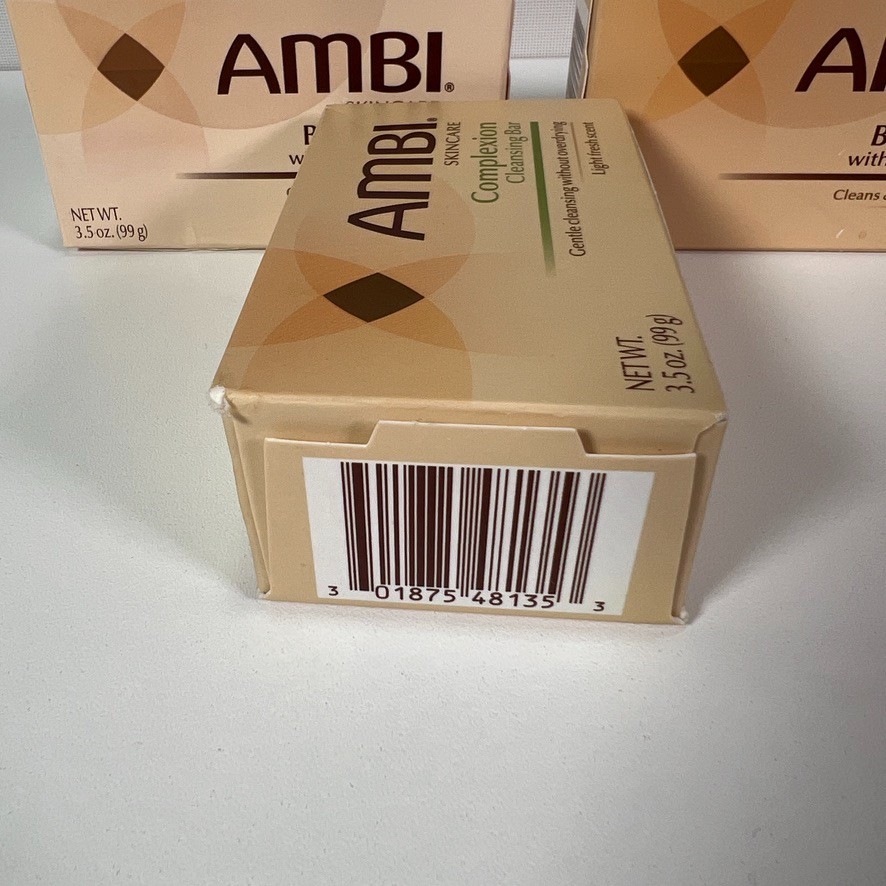 AMBI Cocoa Butter, Black Body Soap Complexion Cleansing Bar Bath Lot of (5x)