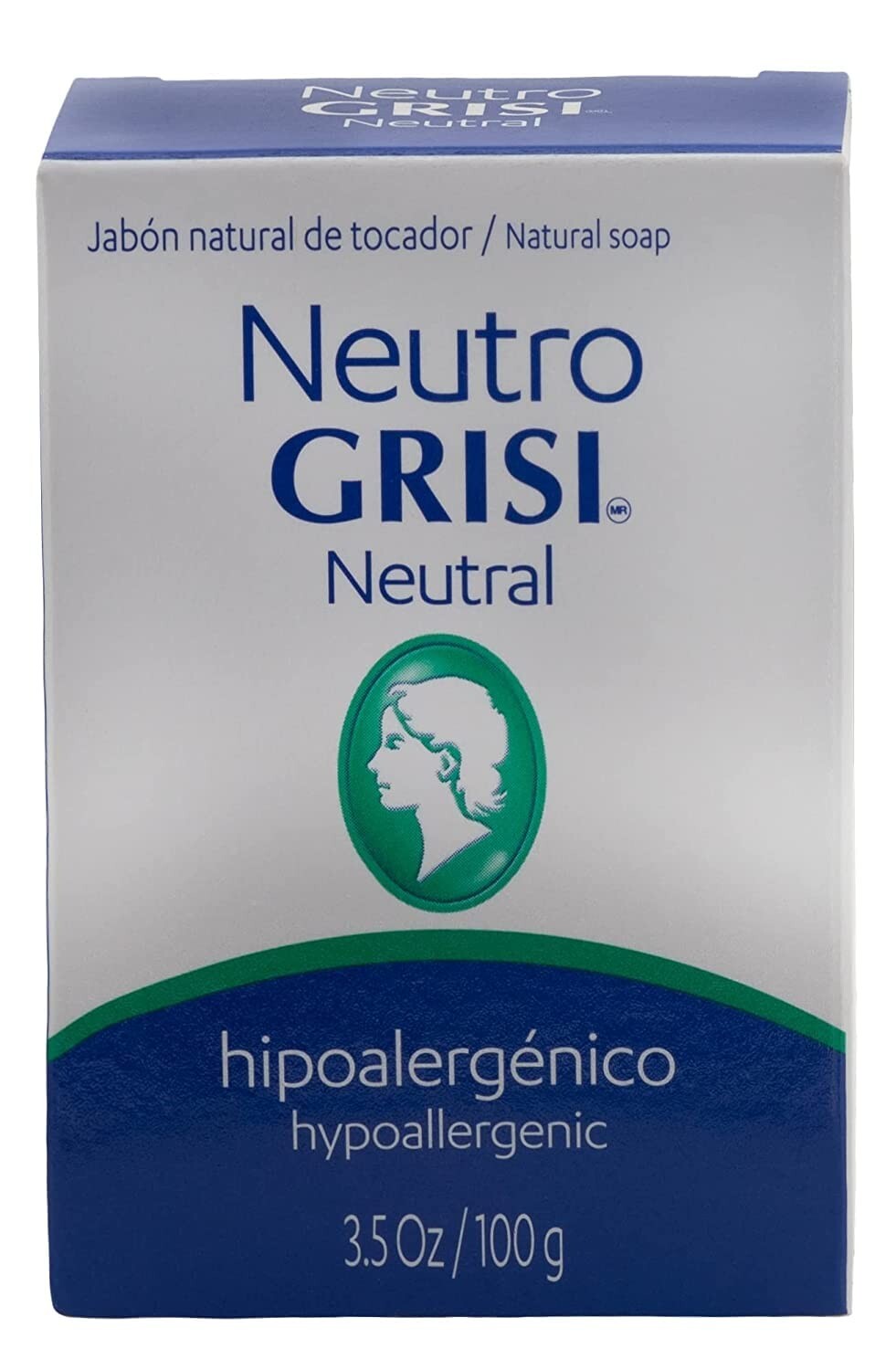 Grisi Neutral Bar Soap Non-Irritating, Fragrance-free All Kind of Skin [5Pack]