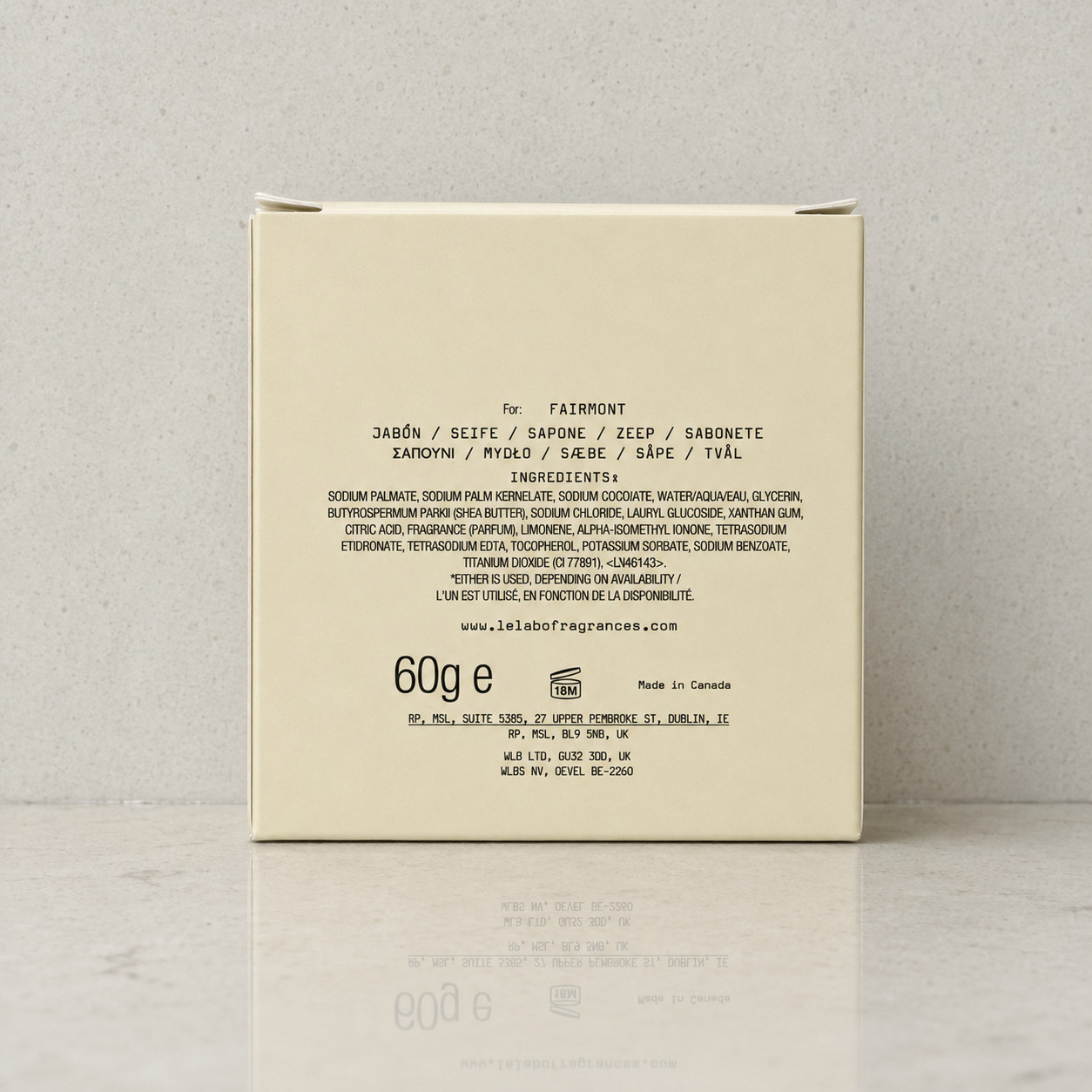 4 PACK – Le Labo Rose 31 Bath Bar, 2oz/60g Set Individually Wrapped, Boxed Soap