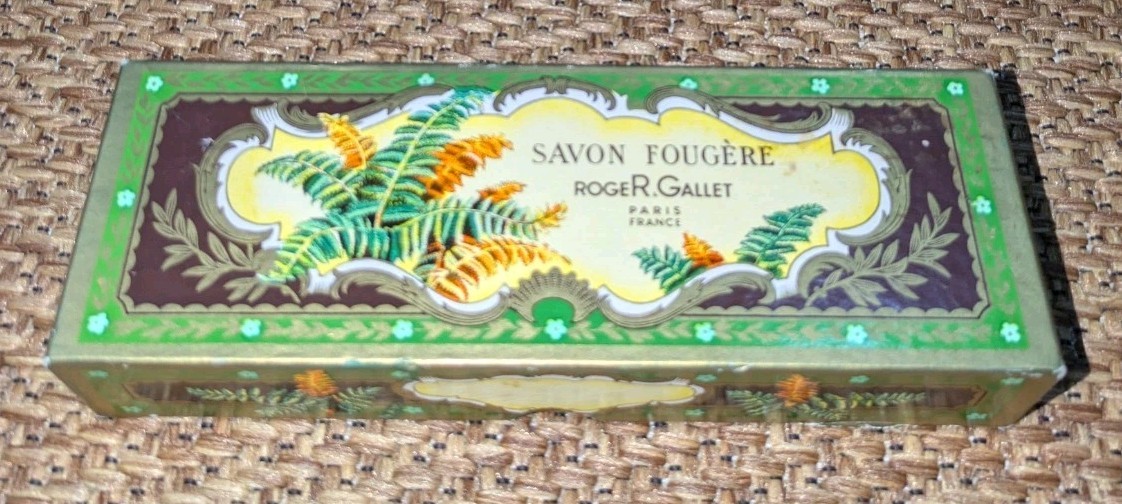 Box of 2 New Roger & Gallet Paris France Fougere Savon Perfumed Soap Wrapped Vtg