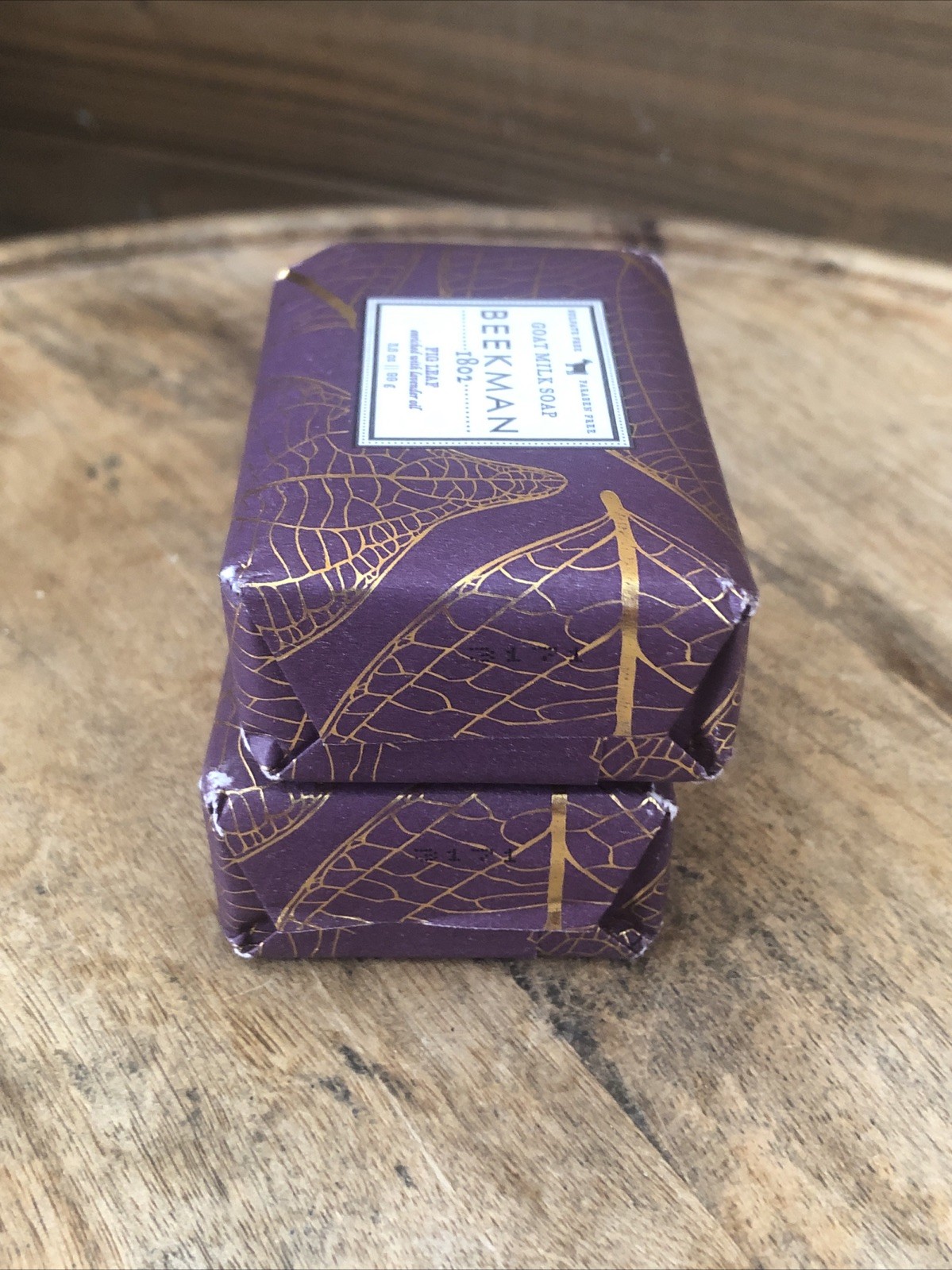 (2) Beekman 1802 FIG LEAF Palm Size Bar Soap – 3.5 oz Each
