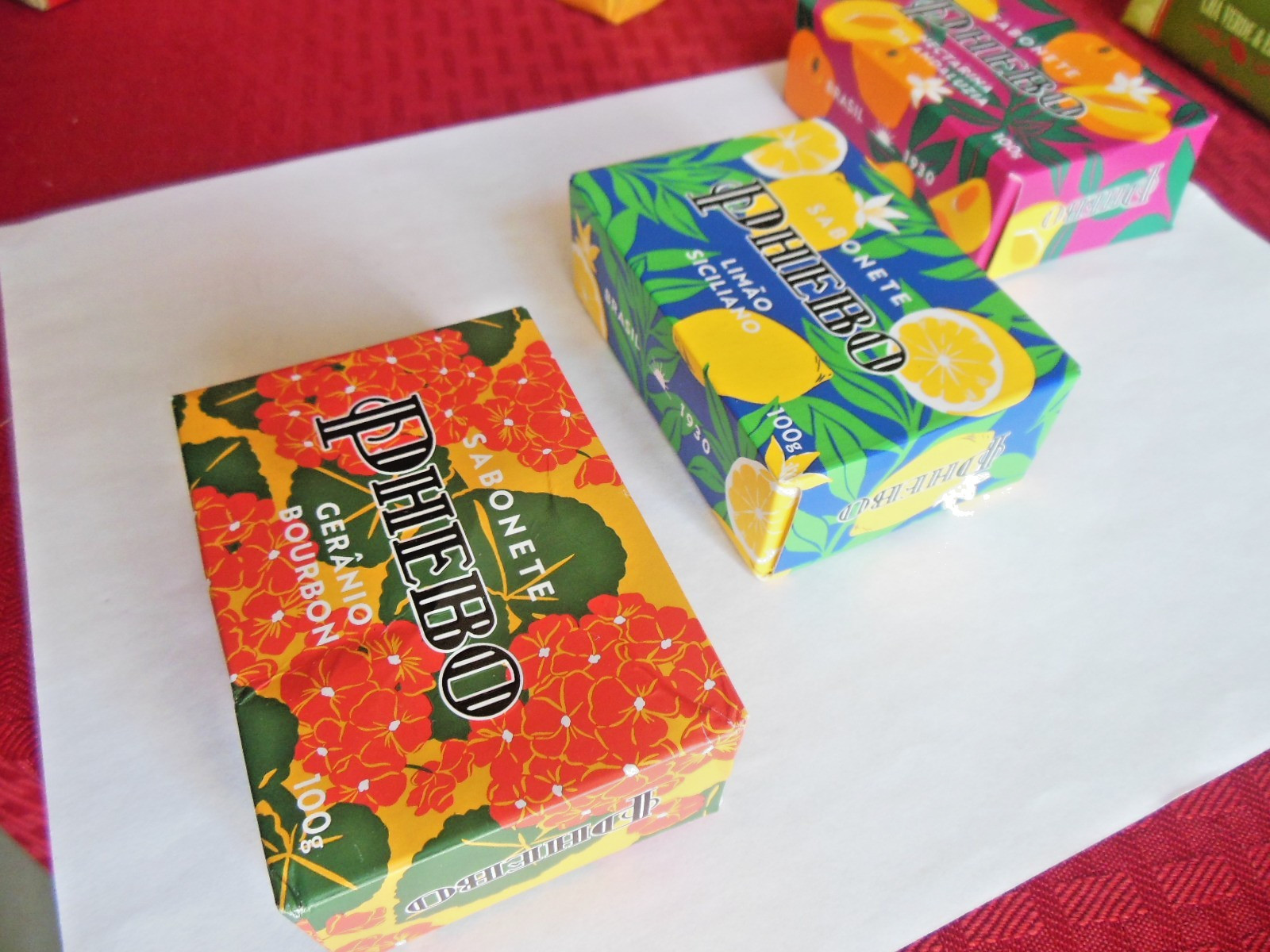 PHEBO SABONETES * 3pc Bar Soaps / Product of Brazil * Free Shipping