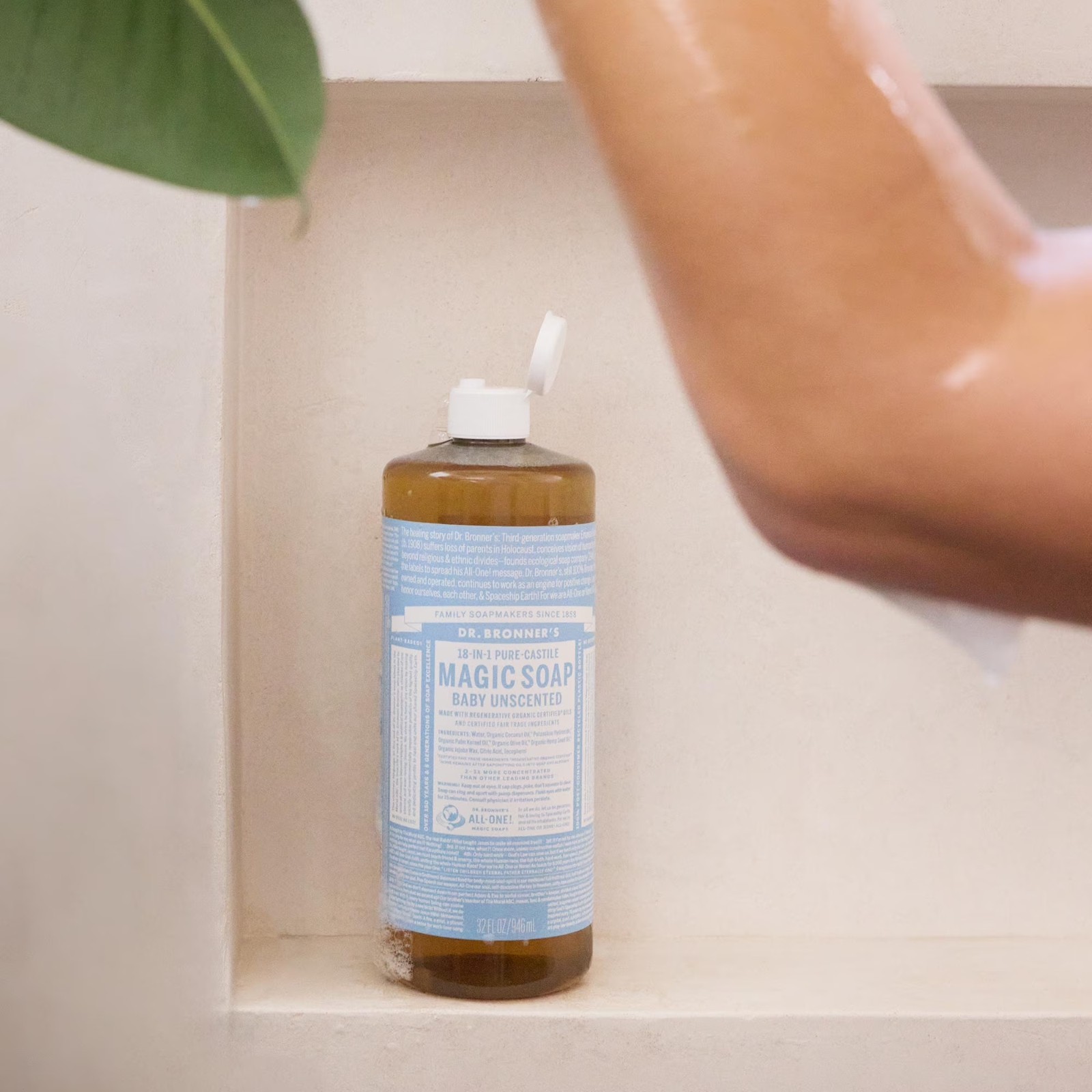 (2 pack) Dr. Bronner’s Magic Soap – Castile Liquid Soap – 32 oz – Body Wash, Fac