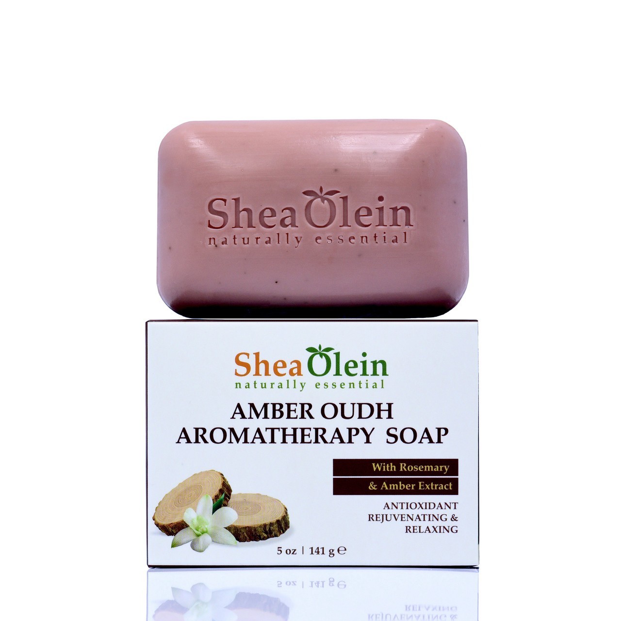 Shea Olein -2-Pack Amber Oud Aromatherapy Soap- 5oz