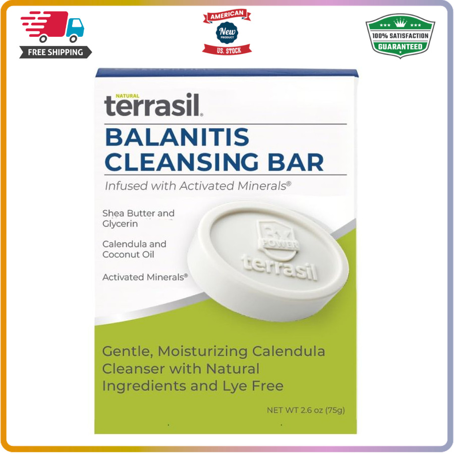 terrasil Balanitis Soap Men 75 g Itch Redness Relief Natural Hypoallergenic
