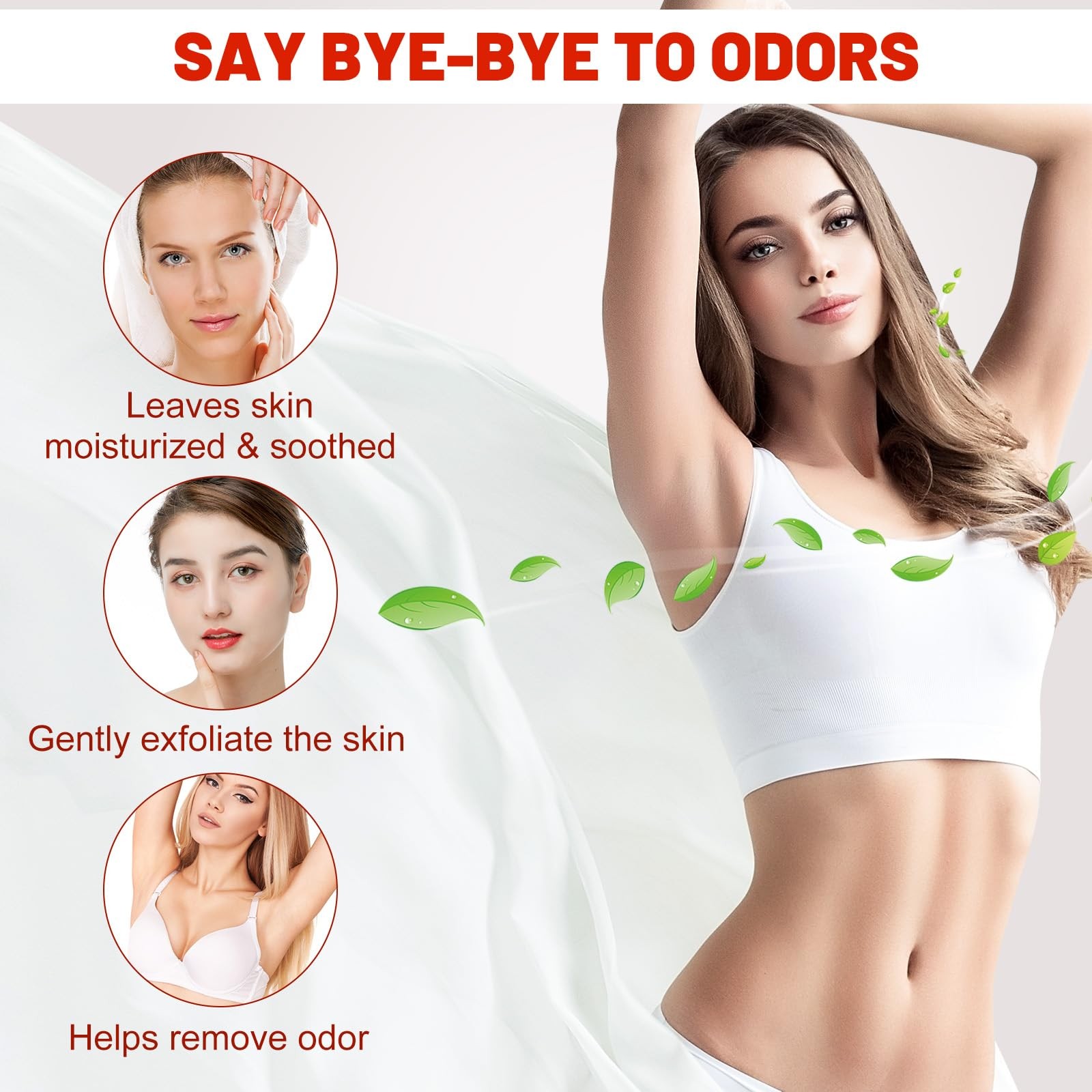 Persimmon Soap Bar 6 Pack Natural Deodorant Body Odor Control Eliminates Strong