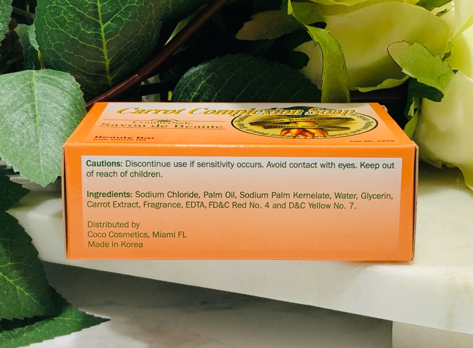 6-Pack CARROT COMPLEXION SOAP BEAUTY BAR WITH CARROT OIL 125g (each) BRAND NEW!