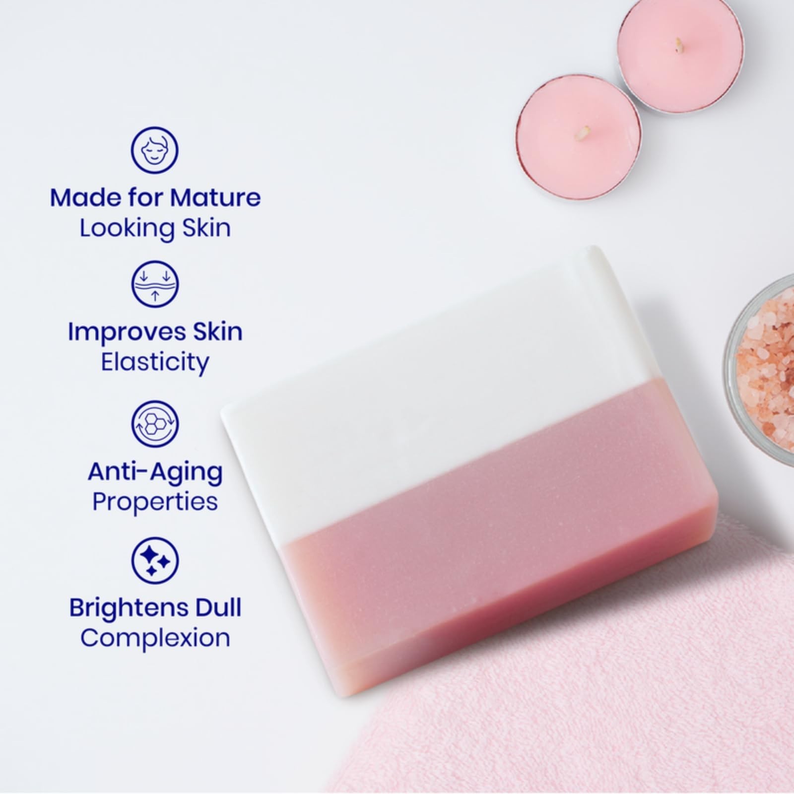 Gluta Collagen Placenta Soap Bar, Anti-Aging & Dark Spot Correcting Soap 135g