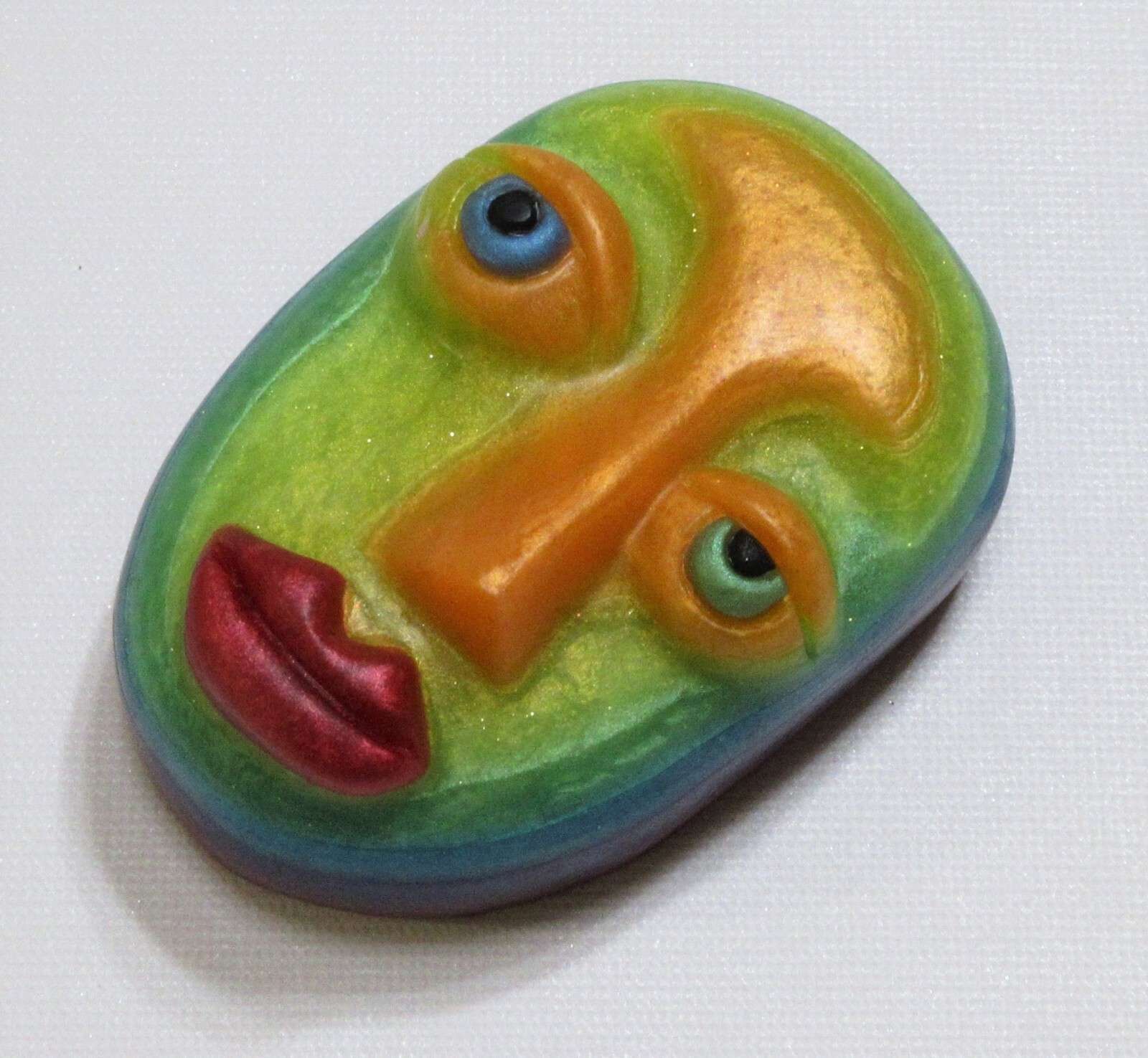 Be-YOU-tiful, our rainbow-hued FACE SOAP in coriander,sage,cedar& citrus scent