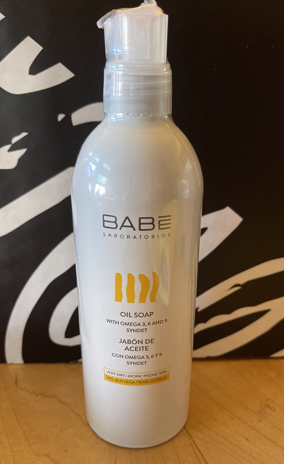Babe Laboratorios Oil Soap W Omega 3,6,&9 Syndet Jabon De Aceite 17oz/500ml NEW!
