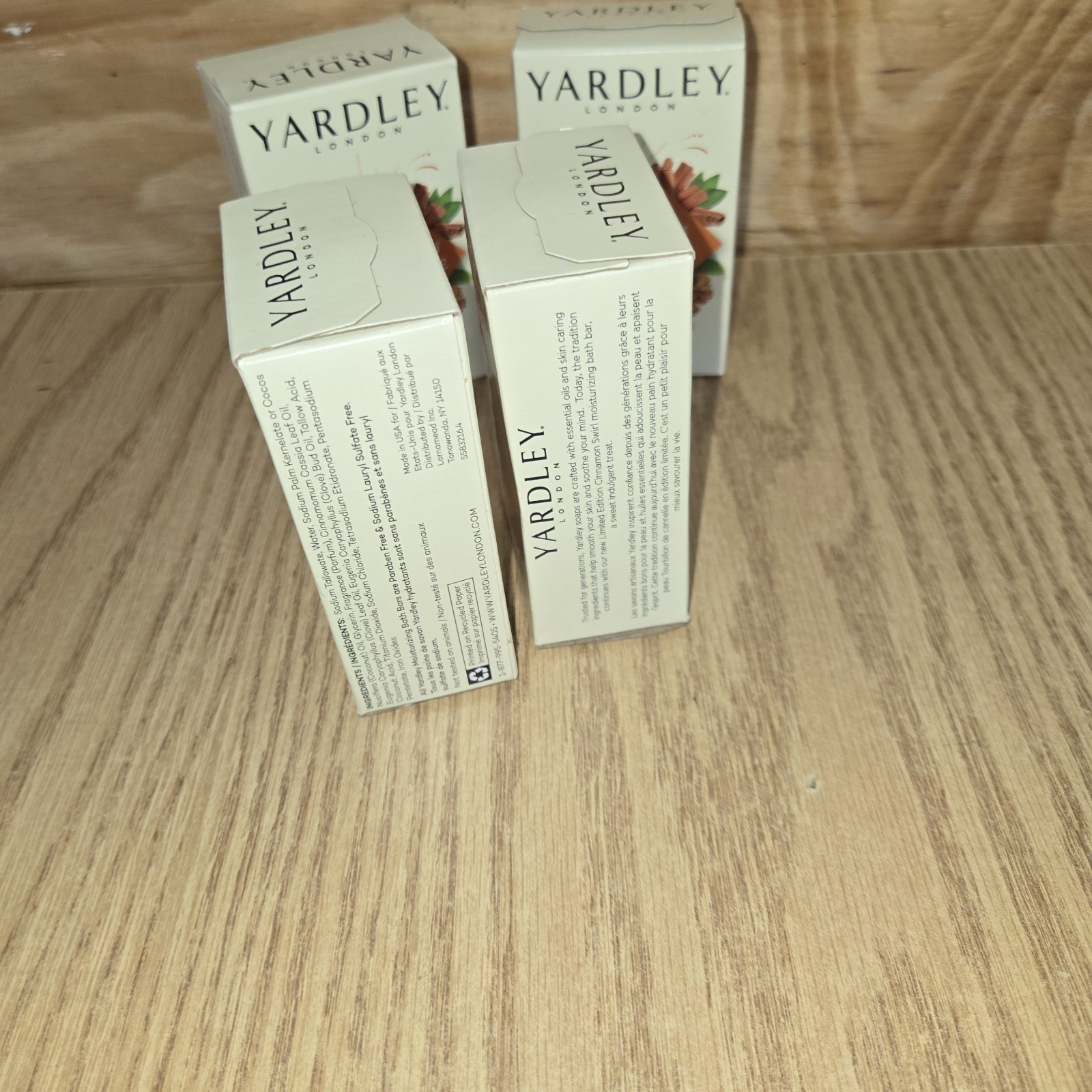 Yardley London Limited Edition Cinnamon Clove Bud Oils Soap 4oz NIB Lot Of 4