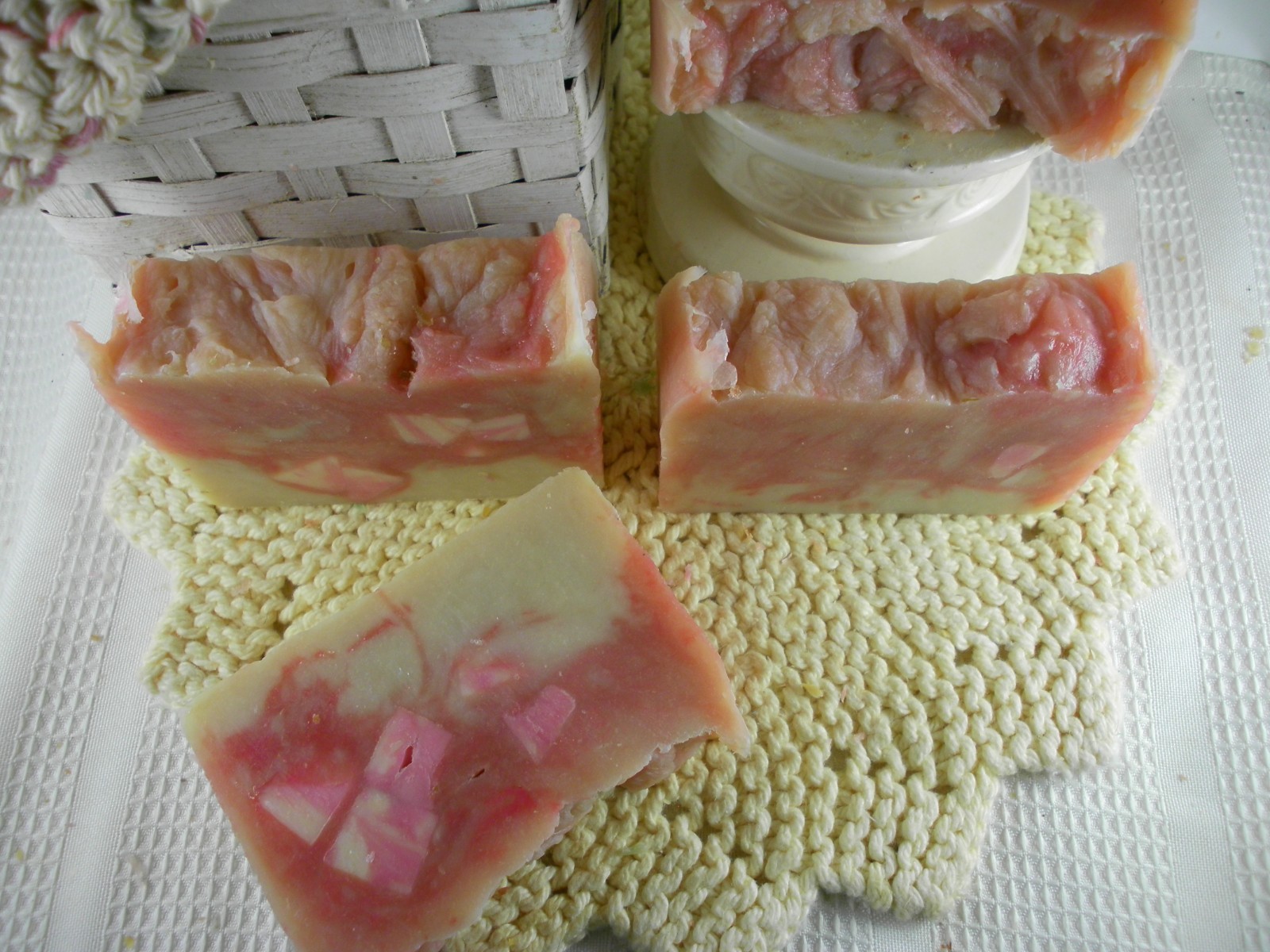 Pink Jasmine Goat Milk Soap Shea, Cocoa Butter Natural Organic Homemade