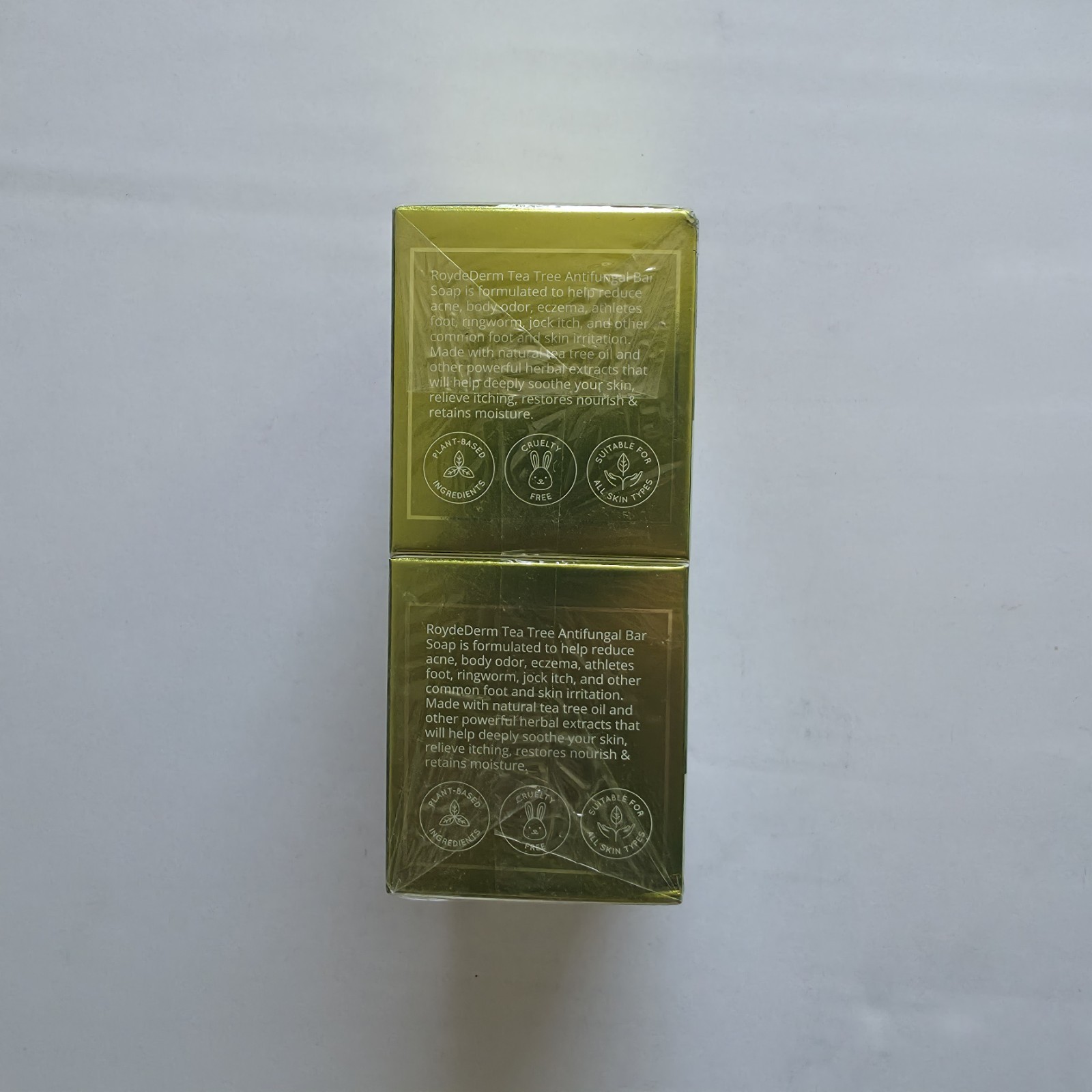RoyceDerm – Tea Tree Oil Antifungal Soap – 2 Bars/4.1oz – 2 Pack – 4 Total Bars