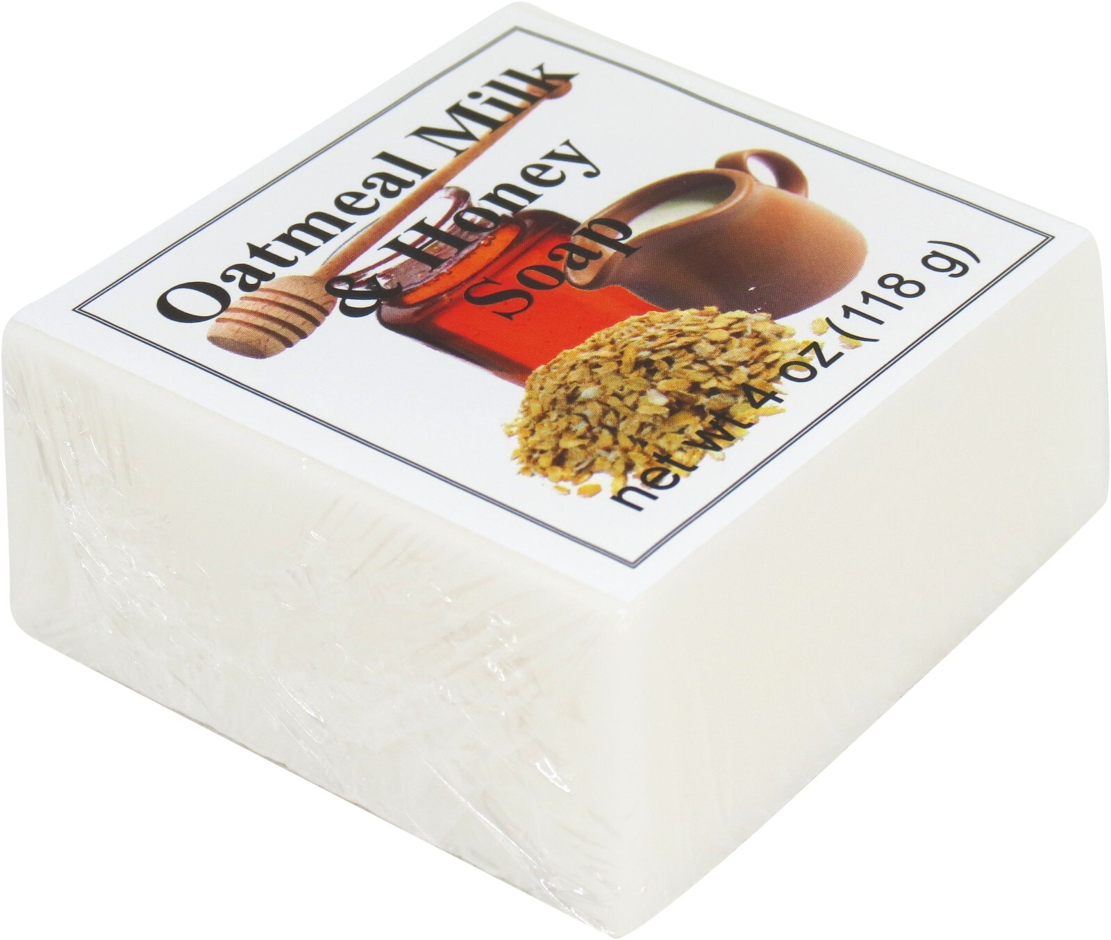 Oatmeal Milk And Honey Glycerin Soap by Eclectic Lady, 4 oz Bar