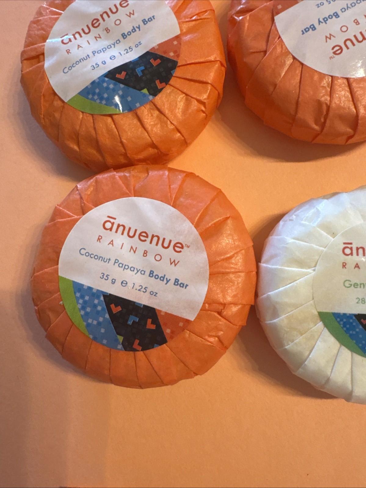 Anuenue Rainbow Coconut Papaya, Body Bars & Face Bars Lot 6