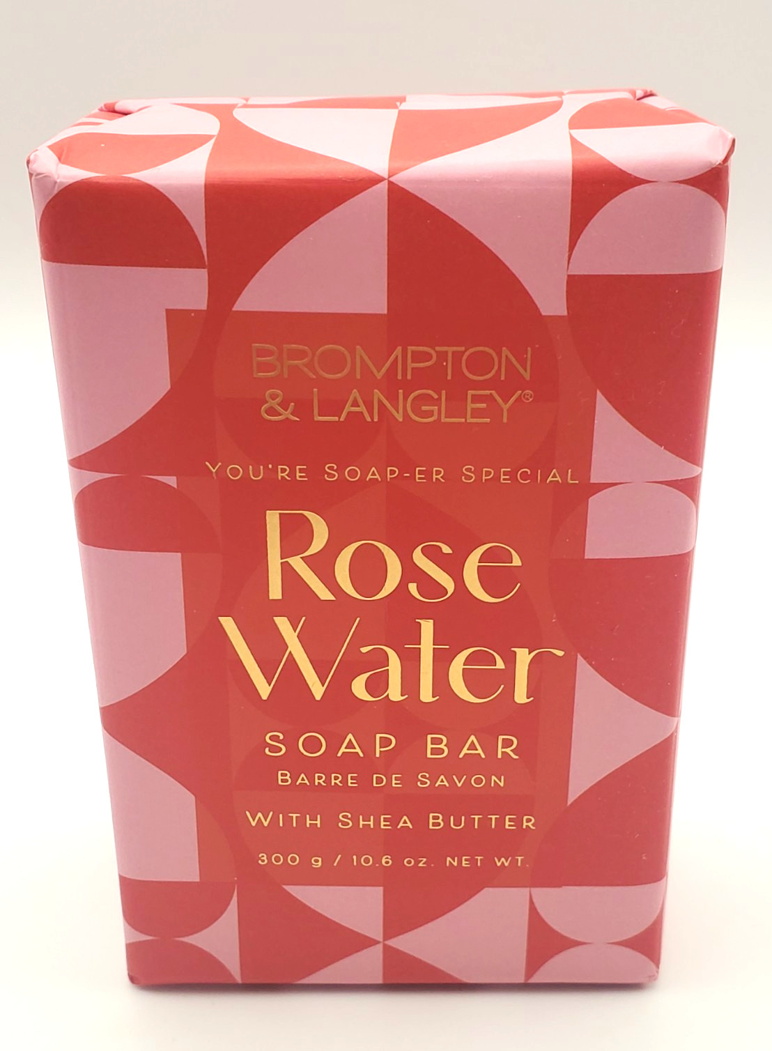 BROMPTON & LANGLEY ROSE WATER SOAP BAR WITH SHEA BUTTER 10.6 OZ.🌺