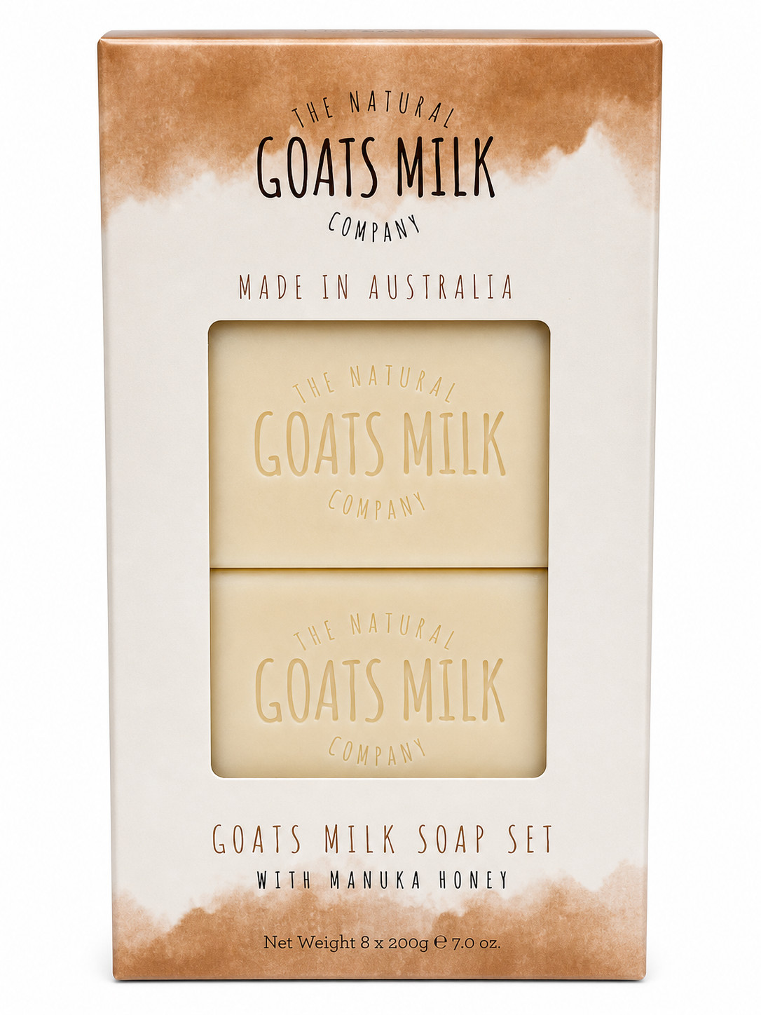 Natural Goats Milk Manuka Honey Soap Set – 8 x 200g Moisturizing Bars