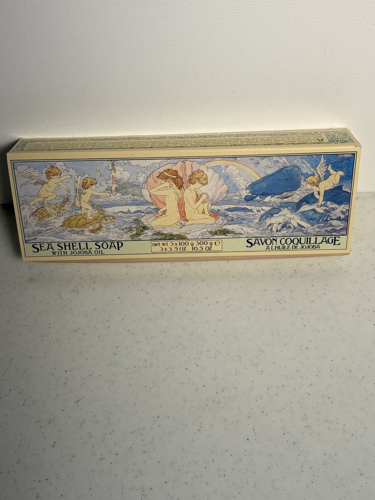 Crabtree & Evelyn Jojoba Oil Triple Milled Sea Shell Soap Box Of 3