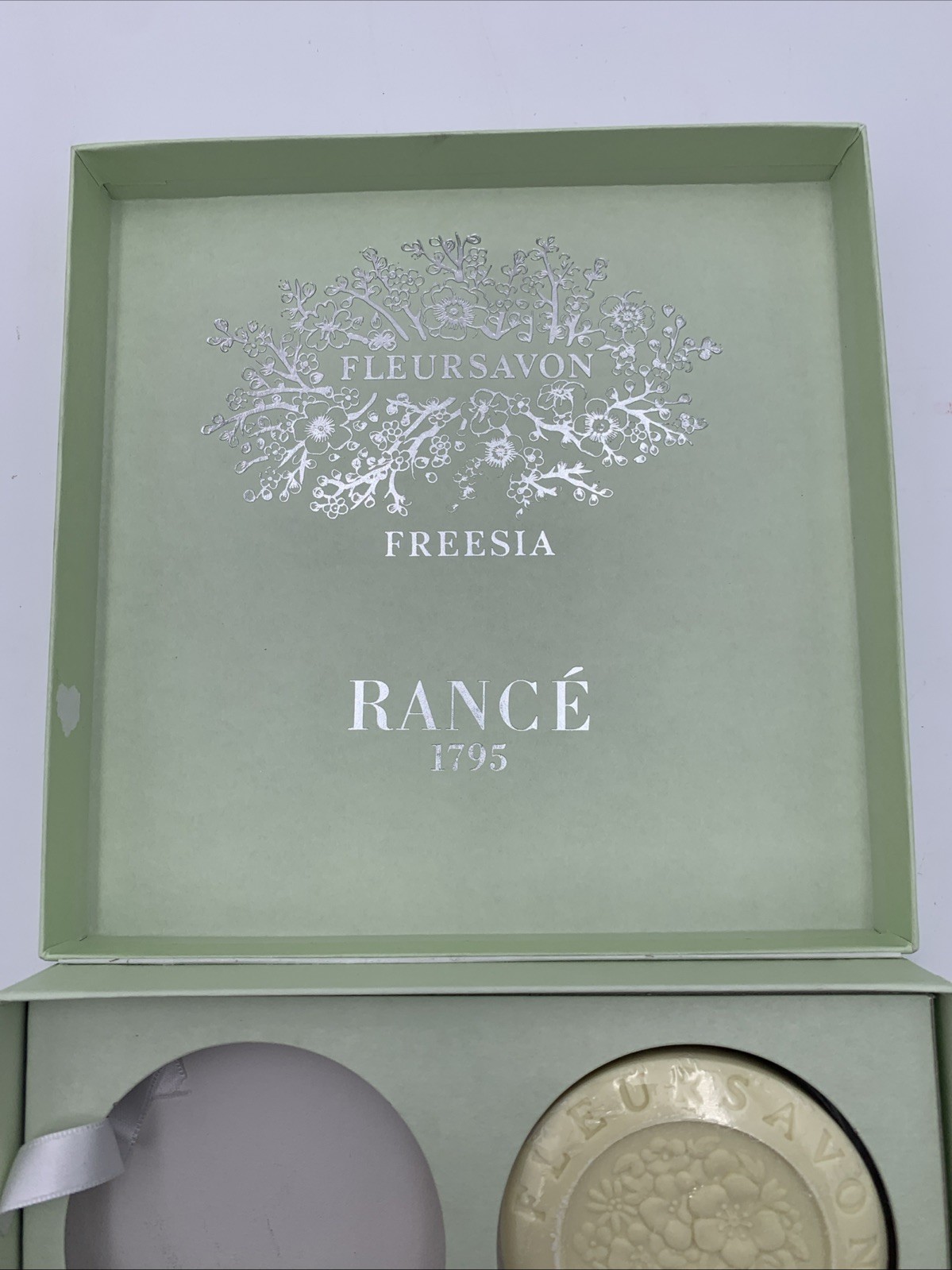 Rance 1795, Freesia Grasse Coffret, Luxury Boxed Set of 3 French Perfumed Soaps