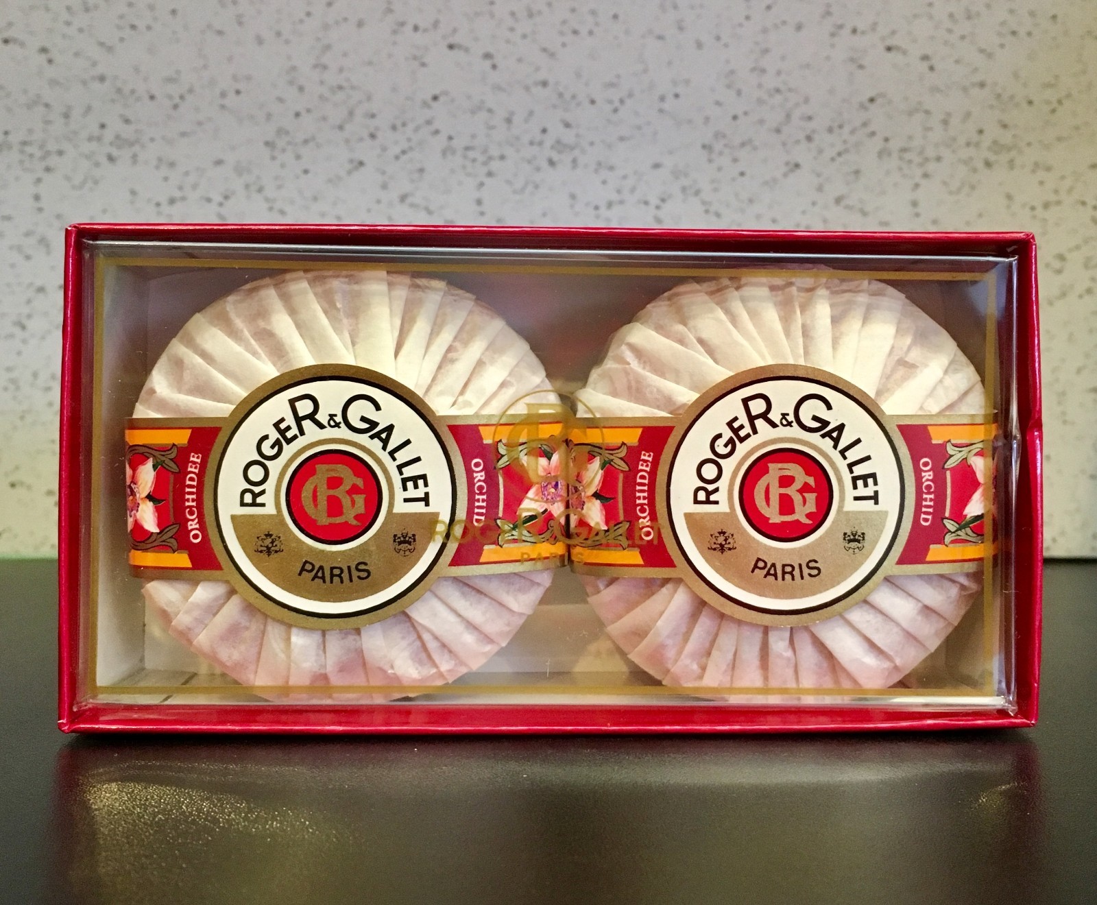 Roger & Gallet Orchidee Perfumed Soaps (2 x 3.5 oz / 100 g) New In Box Vintage