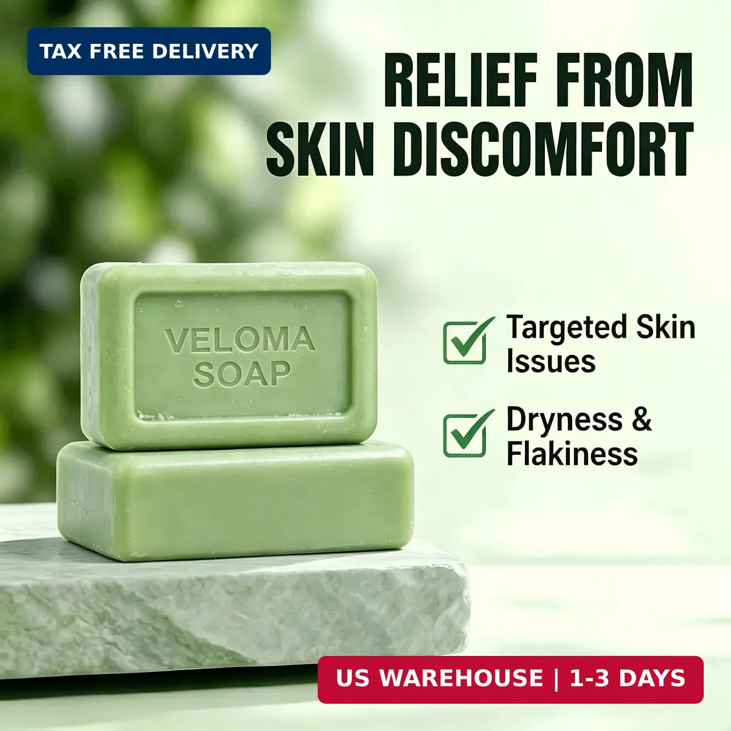 Veloma Antifungal Soap,Veloma Soap,Tea Tree & Eucalyptus & Coconut Oil & Witch H