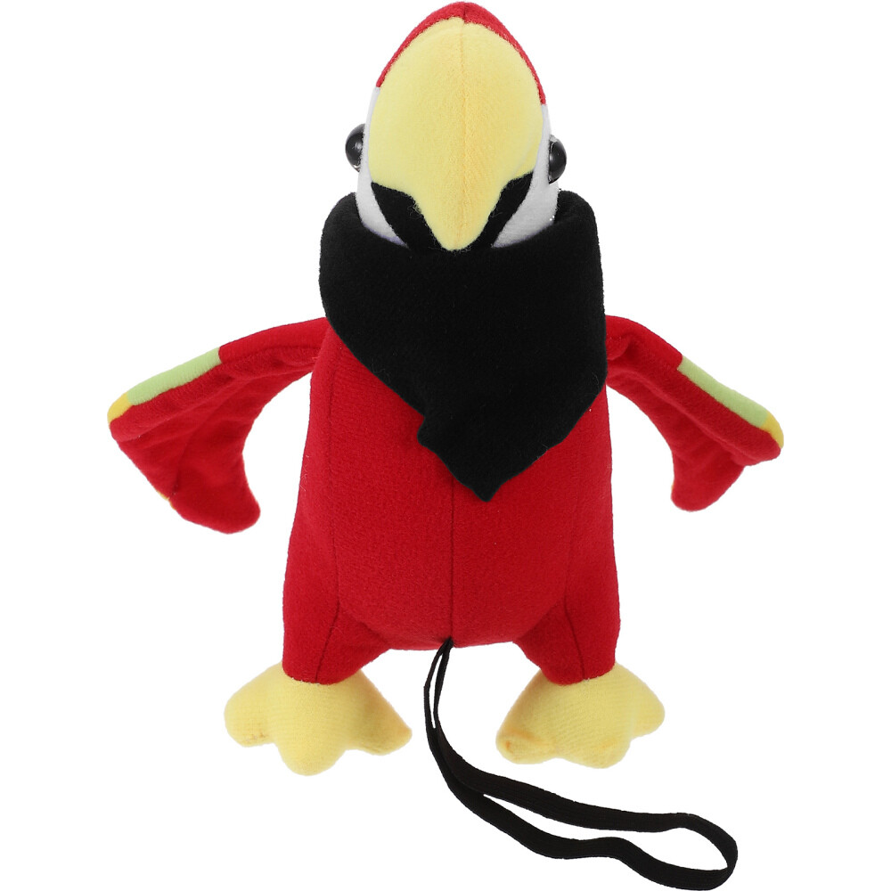Pirate Parrot Cartoon Parrot For Shoulder Halloween Cosplay Parrot Stuffed Toy