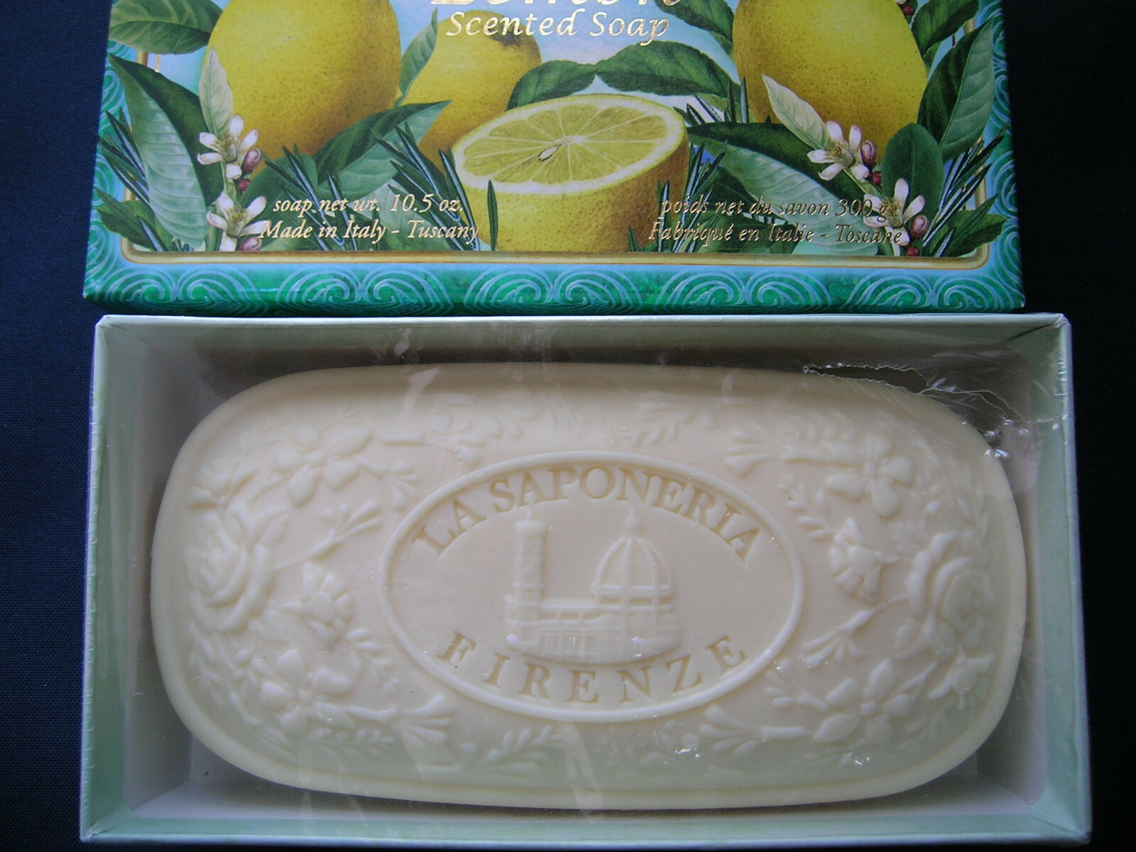 LA SAPONERIA FIRENZE LEMON SCENTED SOAP 10.5 oz Made in Tuscany Italy
