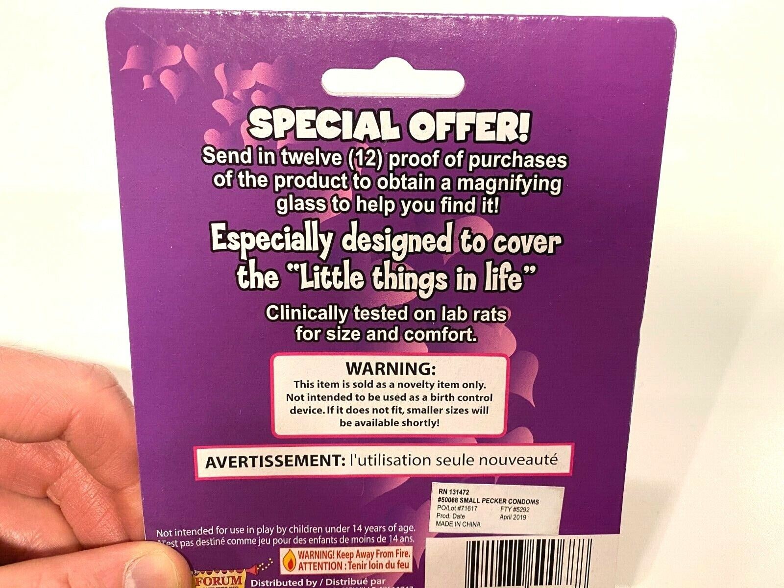 Small Pecker Condoms & Mini Willy Weener Cleaner Soap – Adult Gag Joke Gift Set