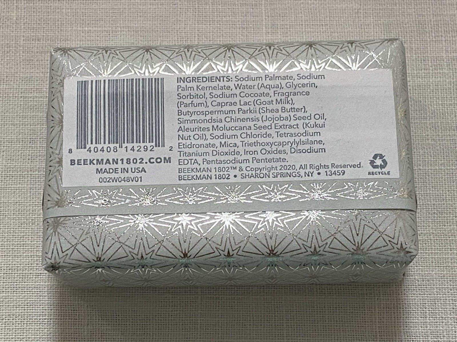 3 Beekman 1802 Goat Milk Soap 3.5oz Bars Bundle Gift Box Pure Honey Grape Shine