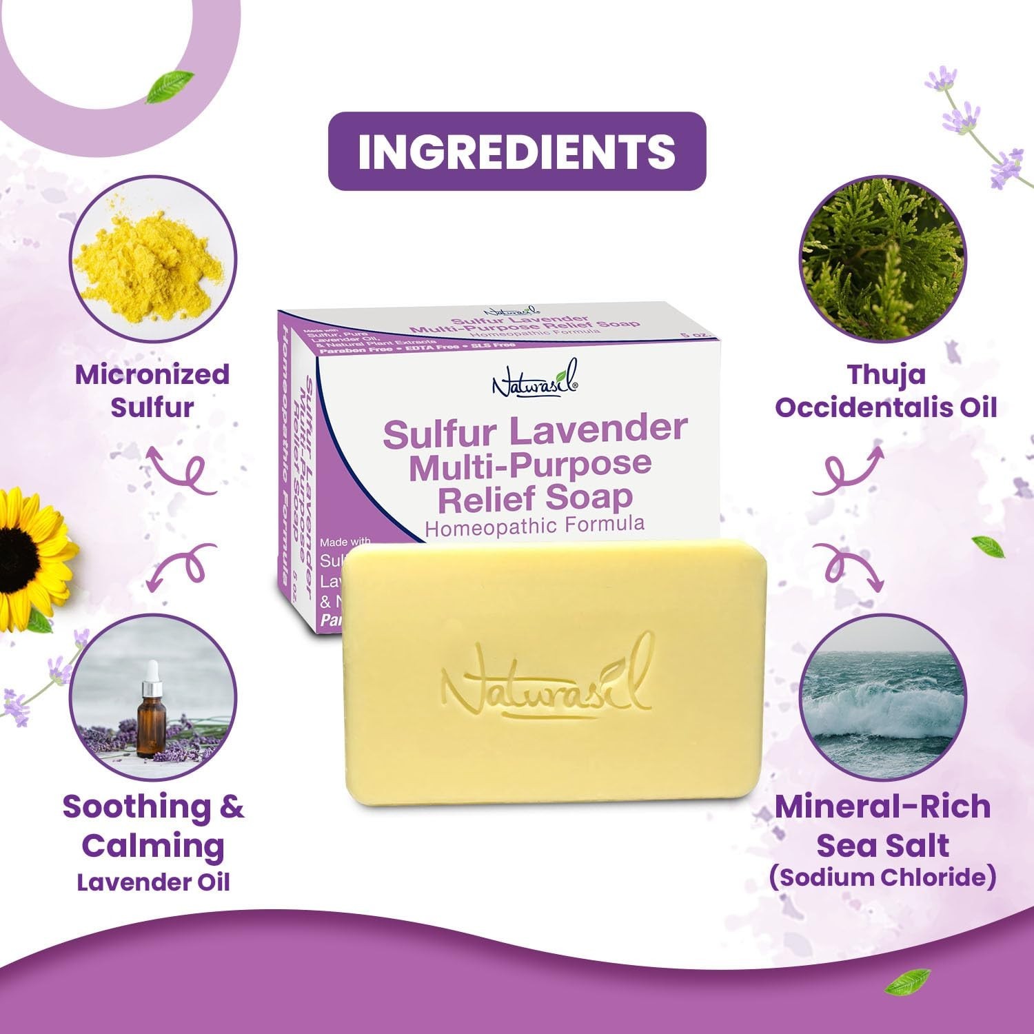 Max-Strength Sulfur Soap with Pure Lavender – Natural Relief for All Skin