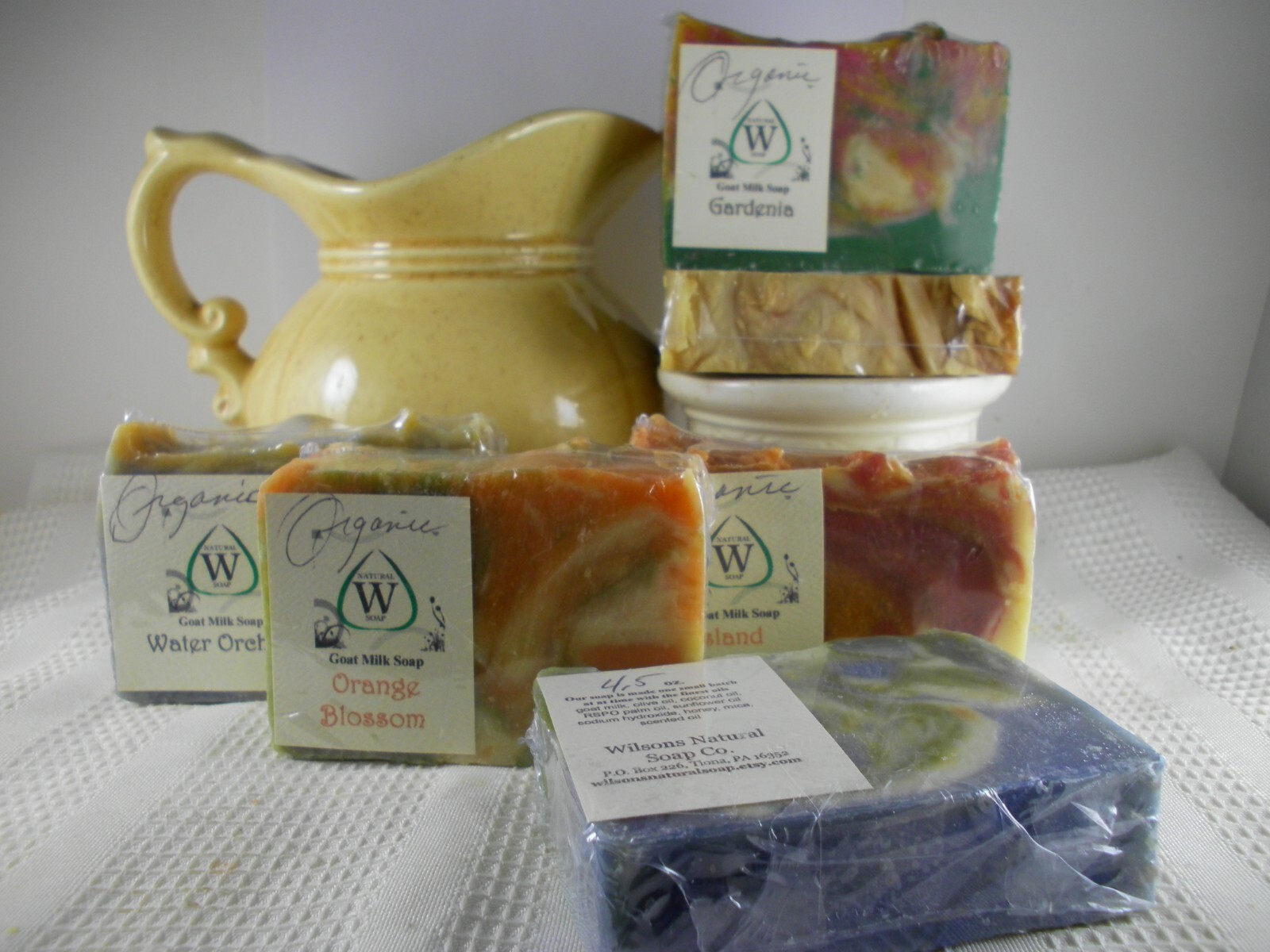 Pink Jasmine Goat Milk Soap Shea, Cocoa Butter Natural Organic Homemade