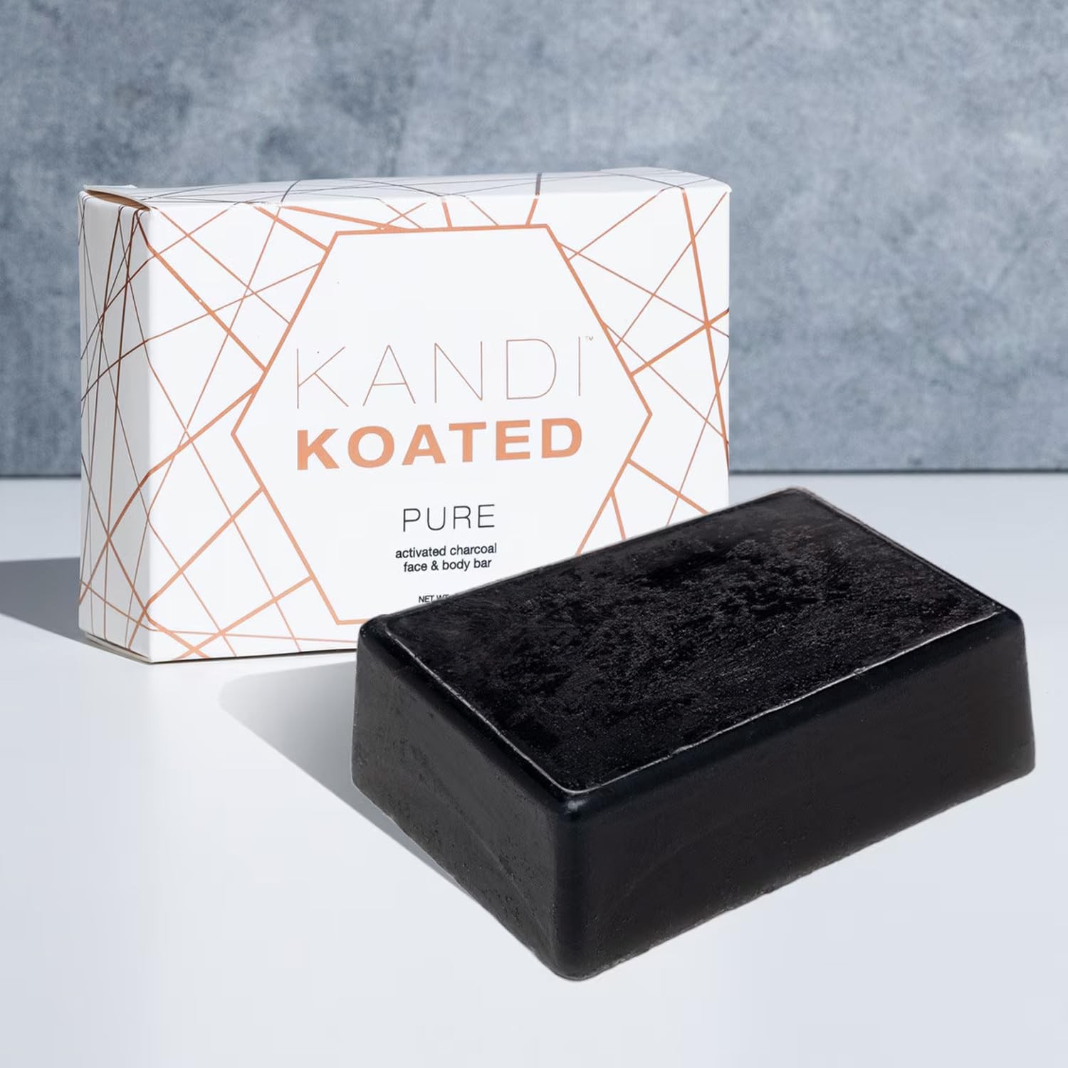 Kandi Koated PURE Face & Body Cleansing Bar Burruss – Neem & Moringa Oils, Se…