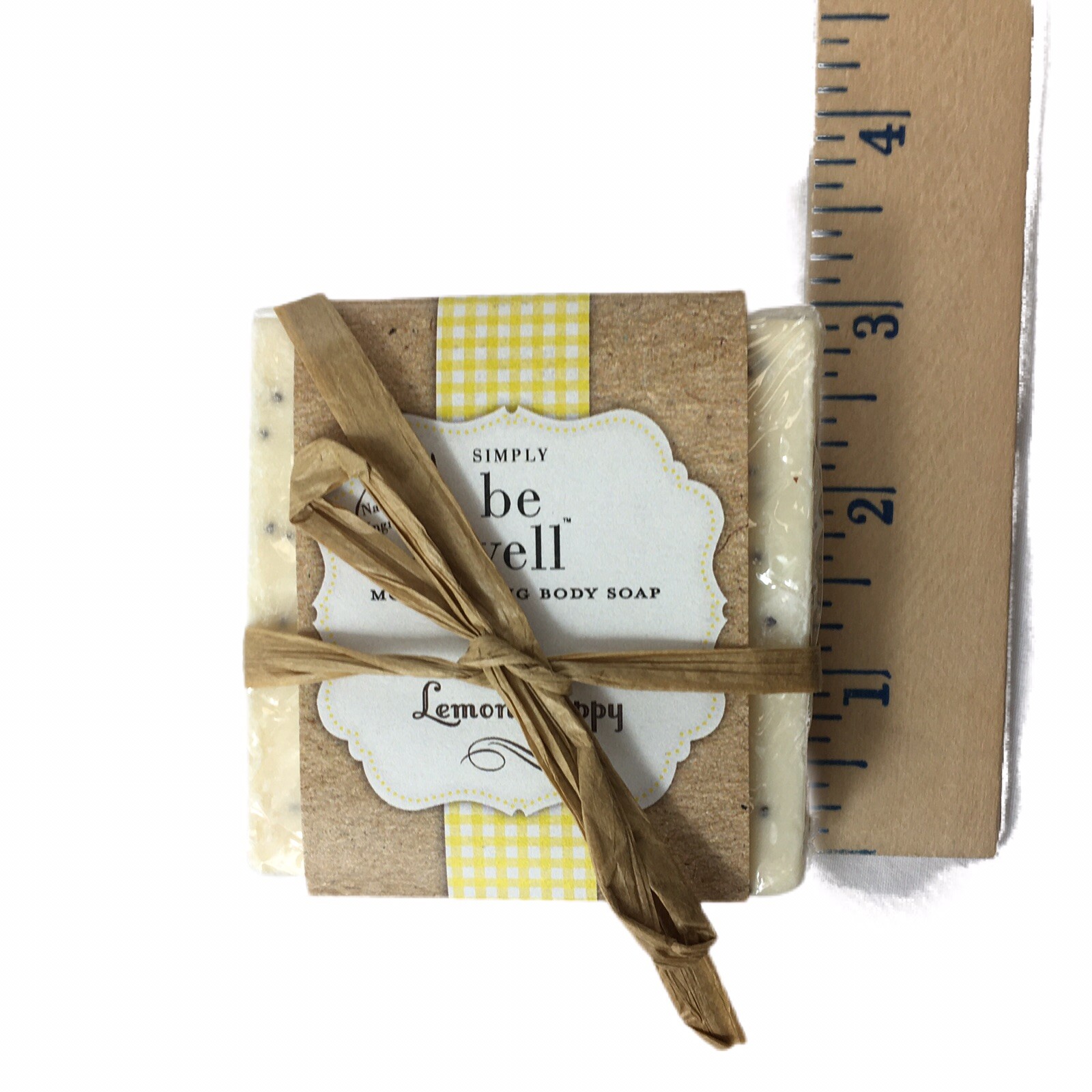 Natural SIMPLY BE WELL Plant Based Lemmon Poppy Seed Moisturizing Soap New